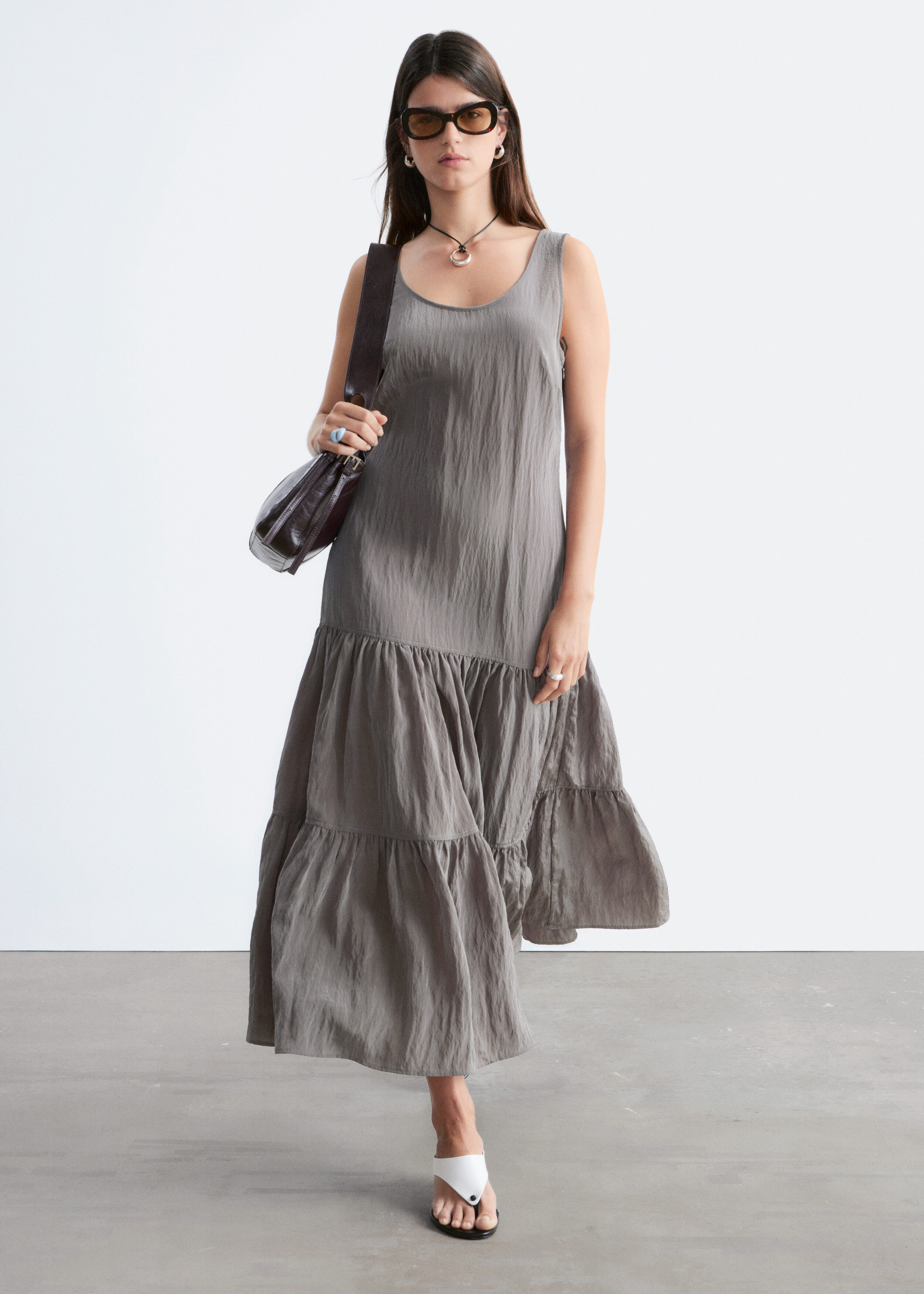 Cos SPIRAL SEAM MAXI DRESS | King's Cross