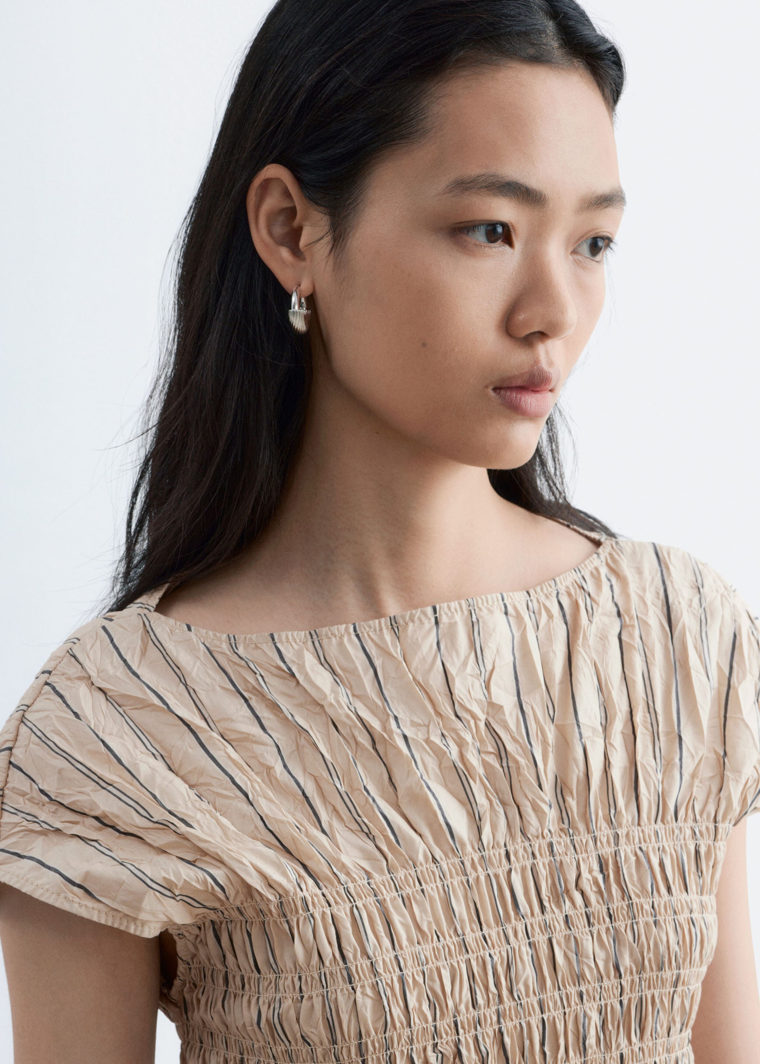 Image of Smocked Boatneck Top