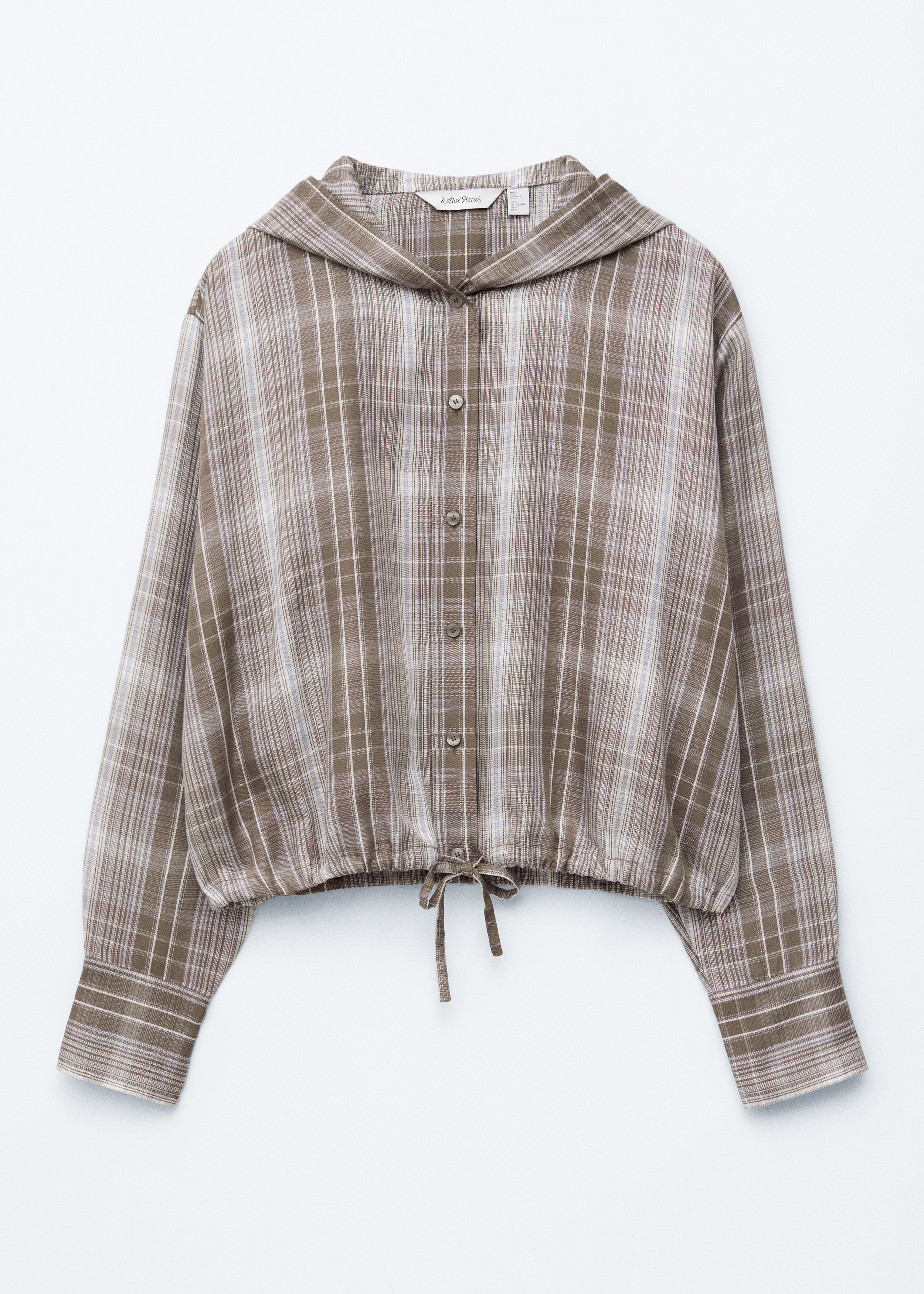 Camisa a cuadros con capucha