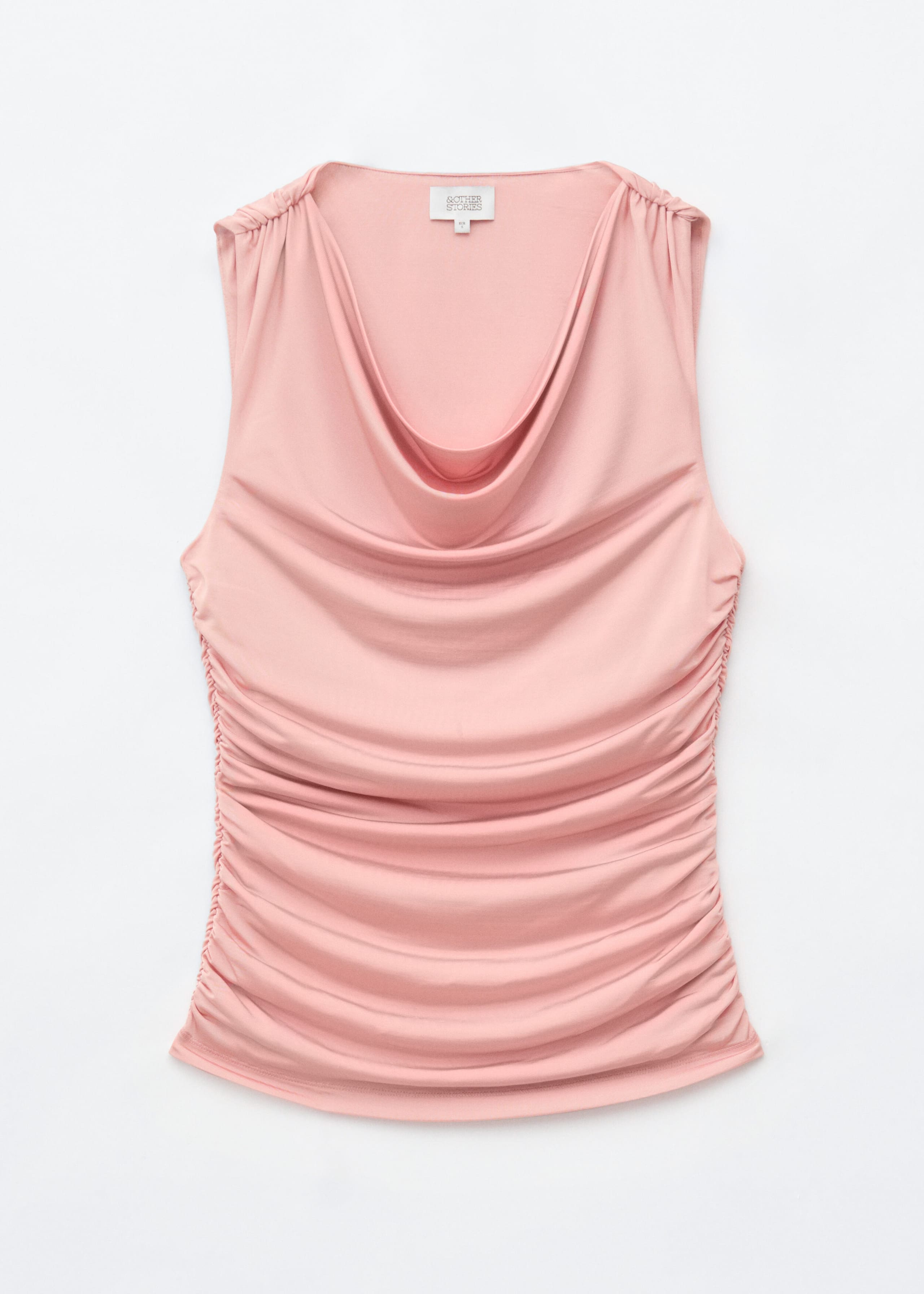 Haut sans manches à col bénitier - Rose - Lookbook