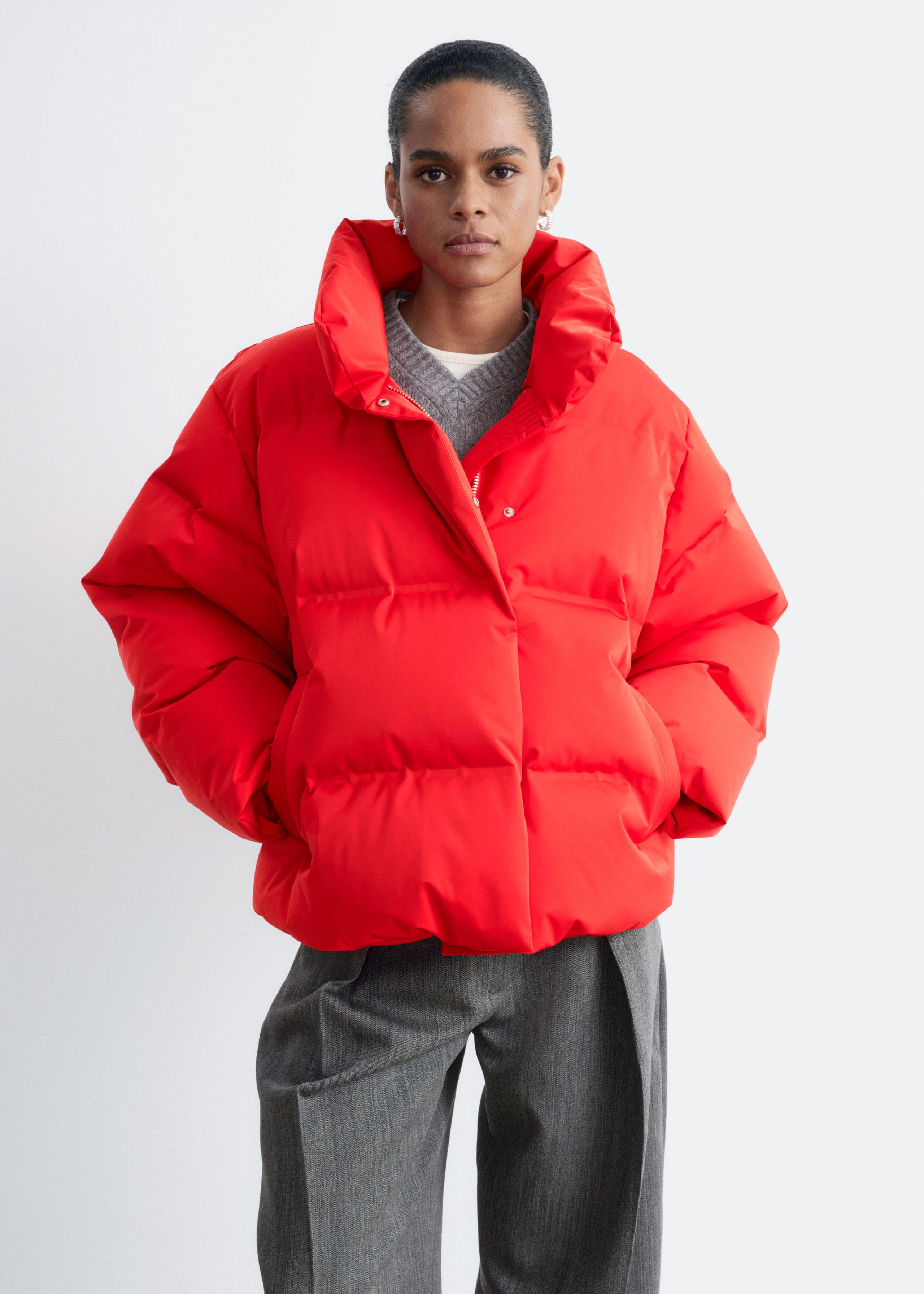 Down Puffer Jacket - Mole - Lookbook