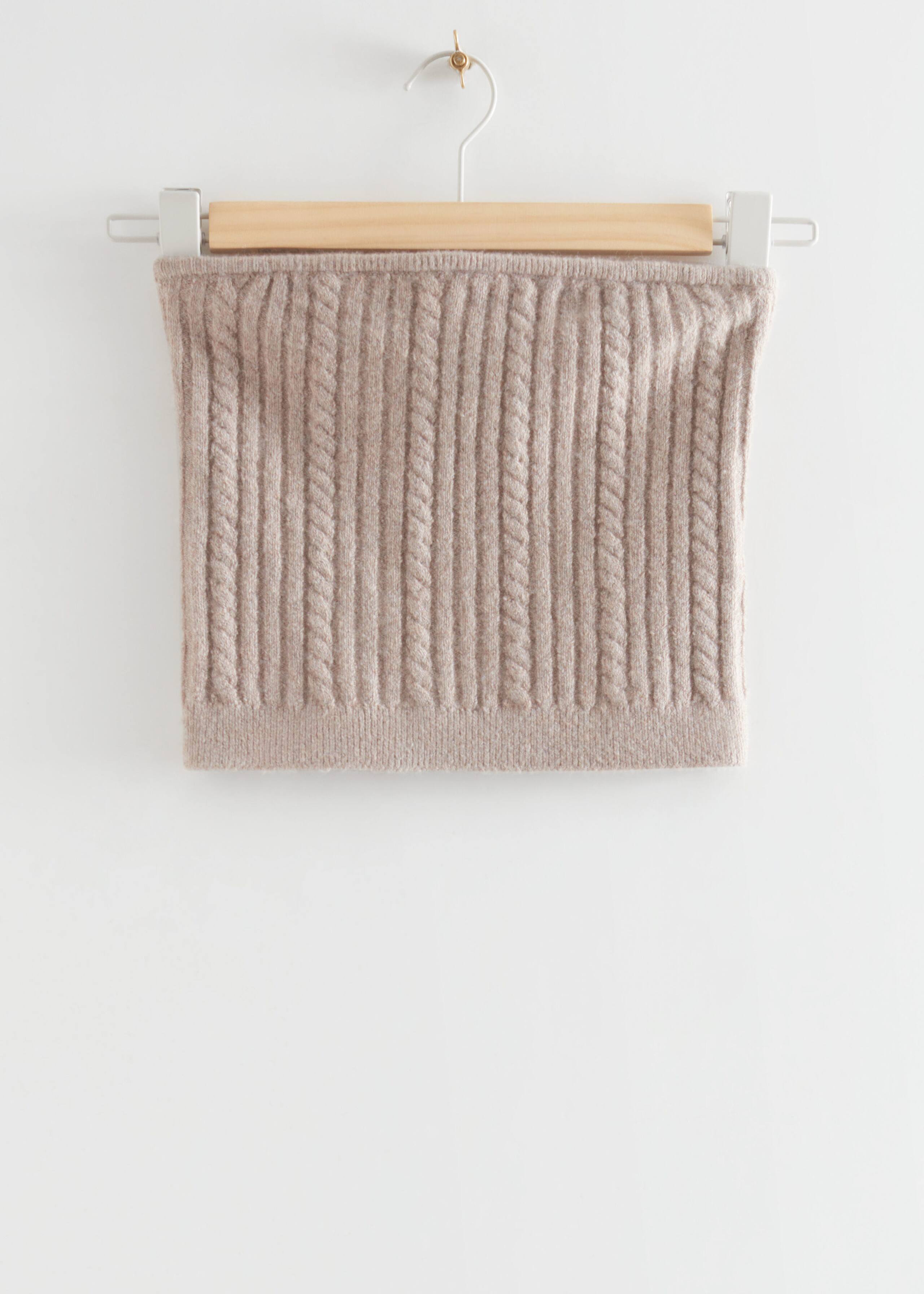 CableKnitTubeTop - Beige - Natura morta