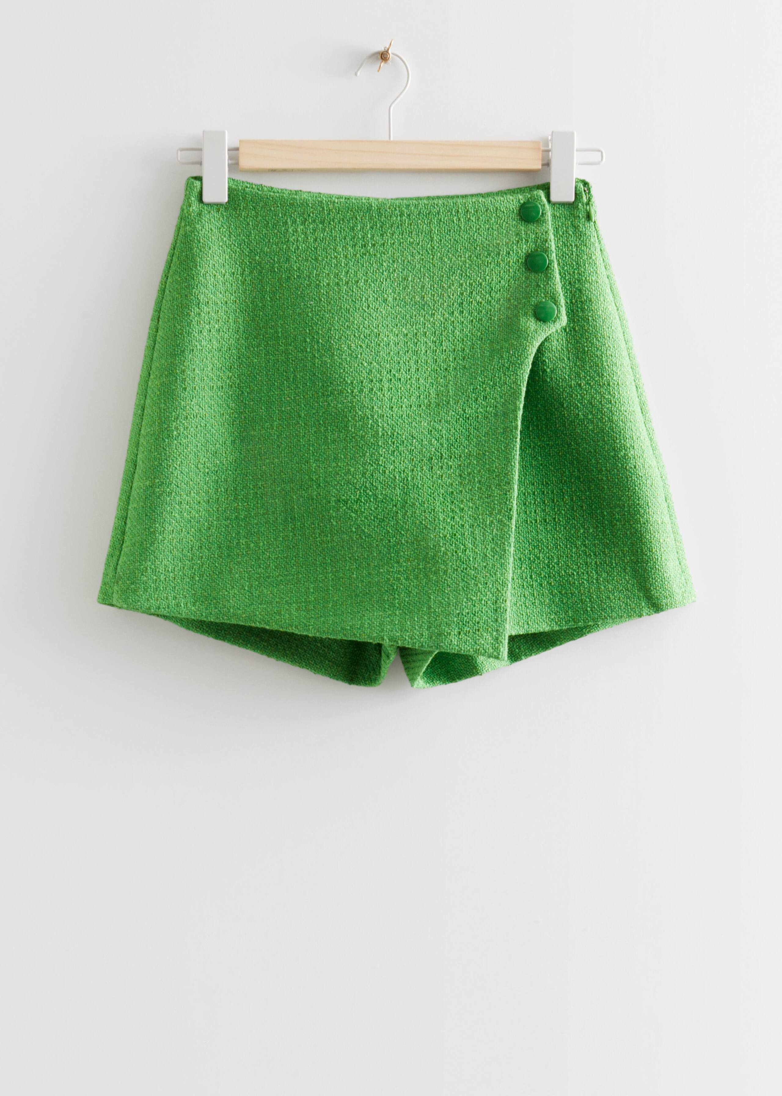 TweedSkorts - Green Tweed - Natura morta