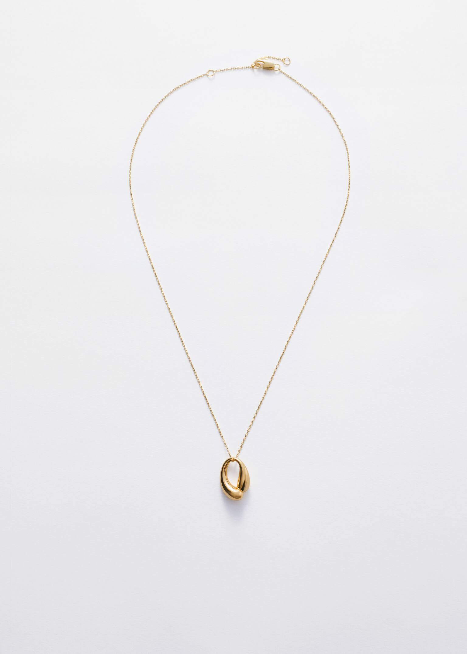 Collier en chaîne à pendentif sculpté - Doré