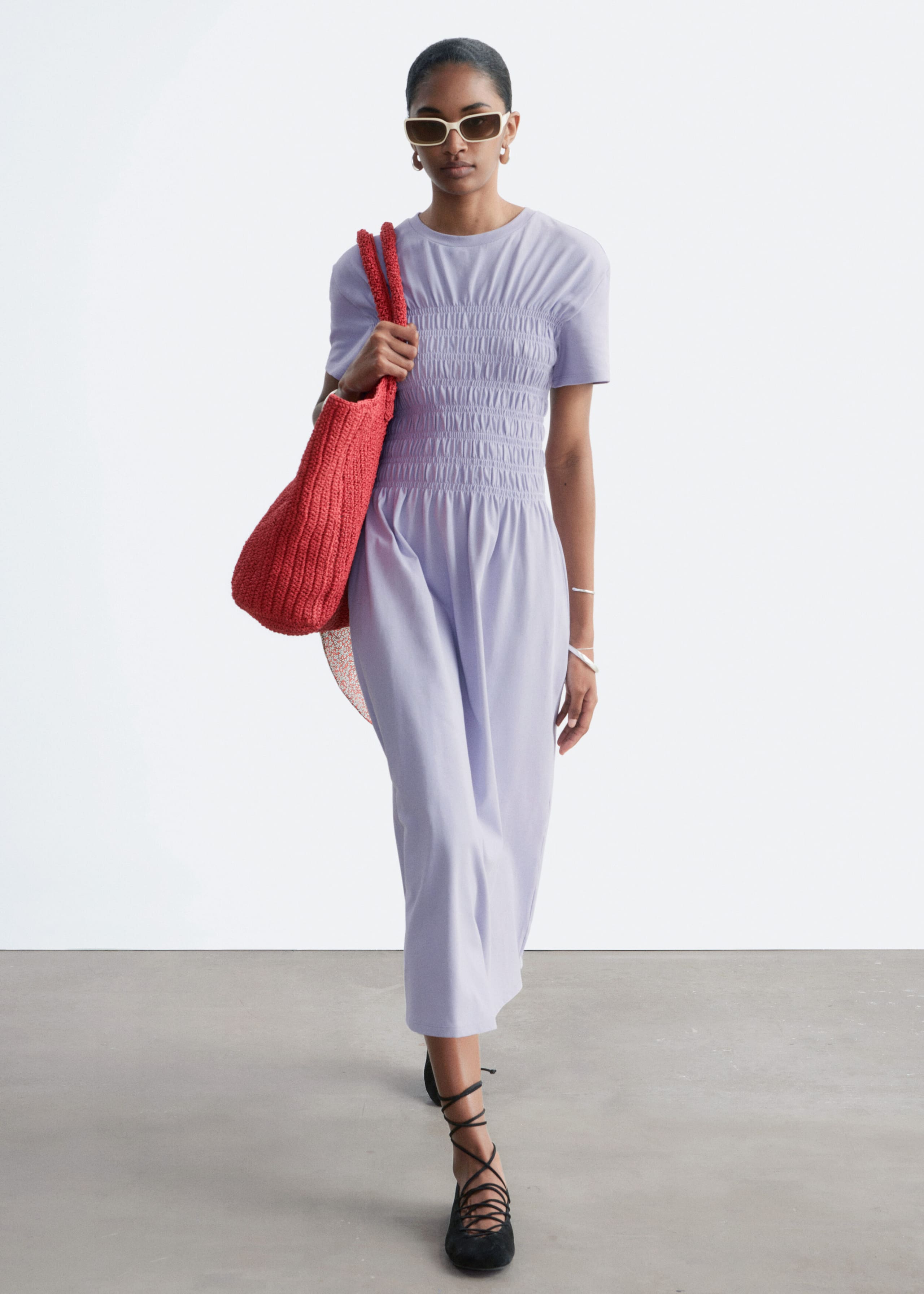 Image of Smocked Midi Dress