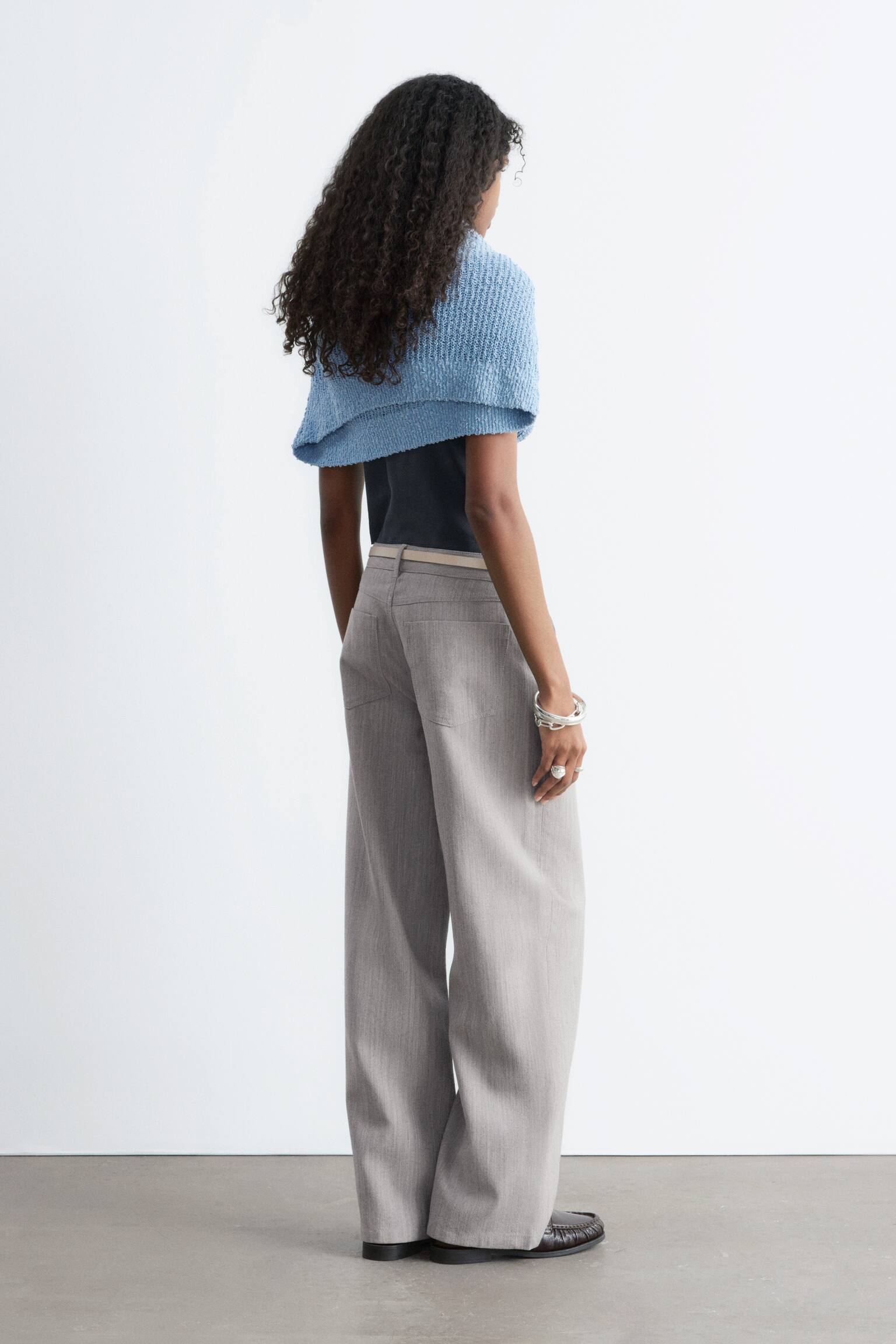 Wide-Leg Wool Trousers - 5