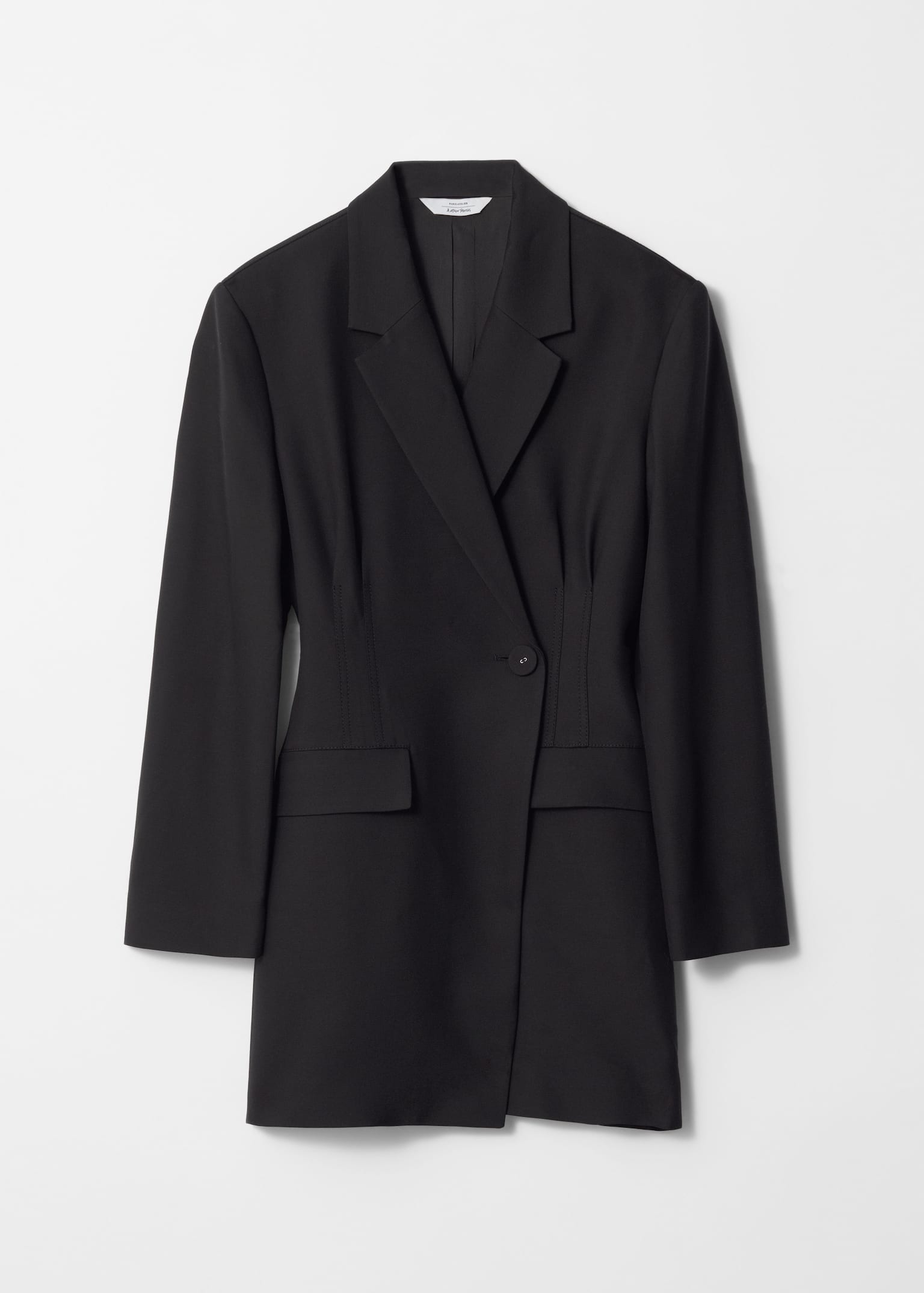 Mini abito blazer strutturato - Nero