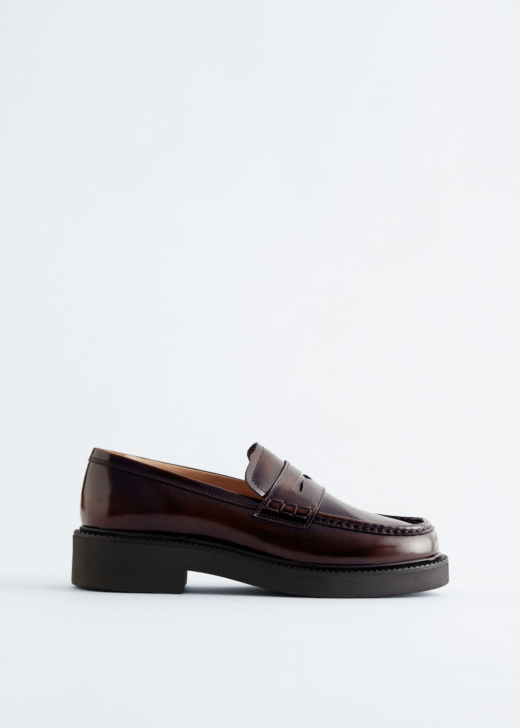 Image of Chunky Leather Loafers
