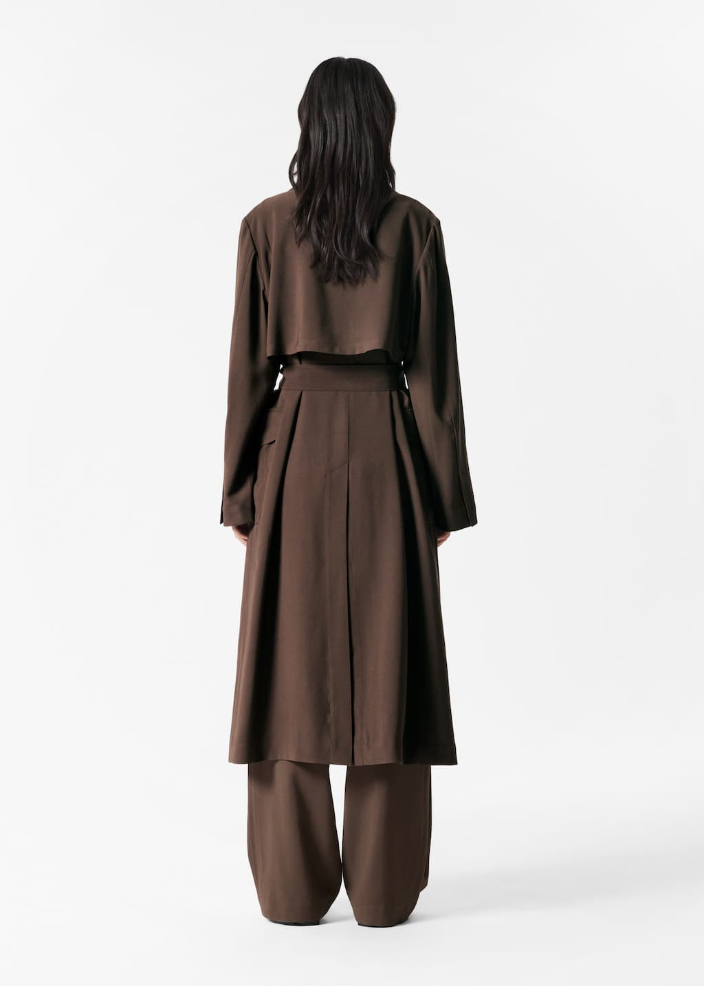 Image of Double-Breasted Trench Coat