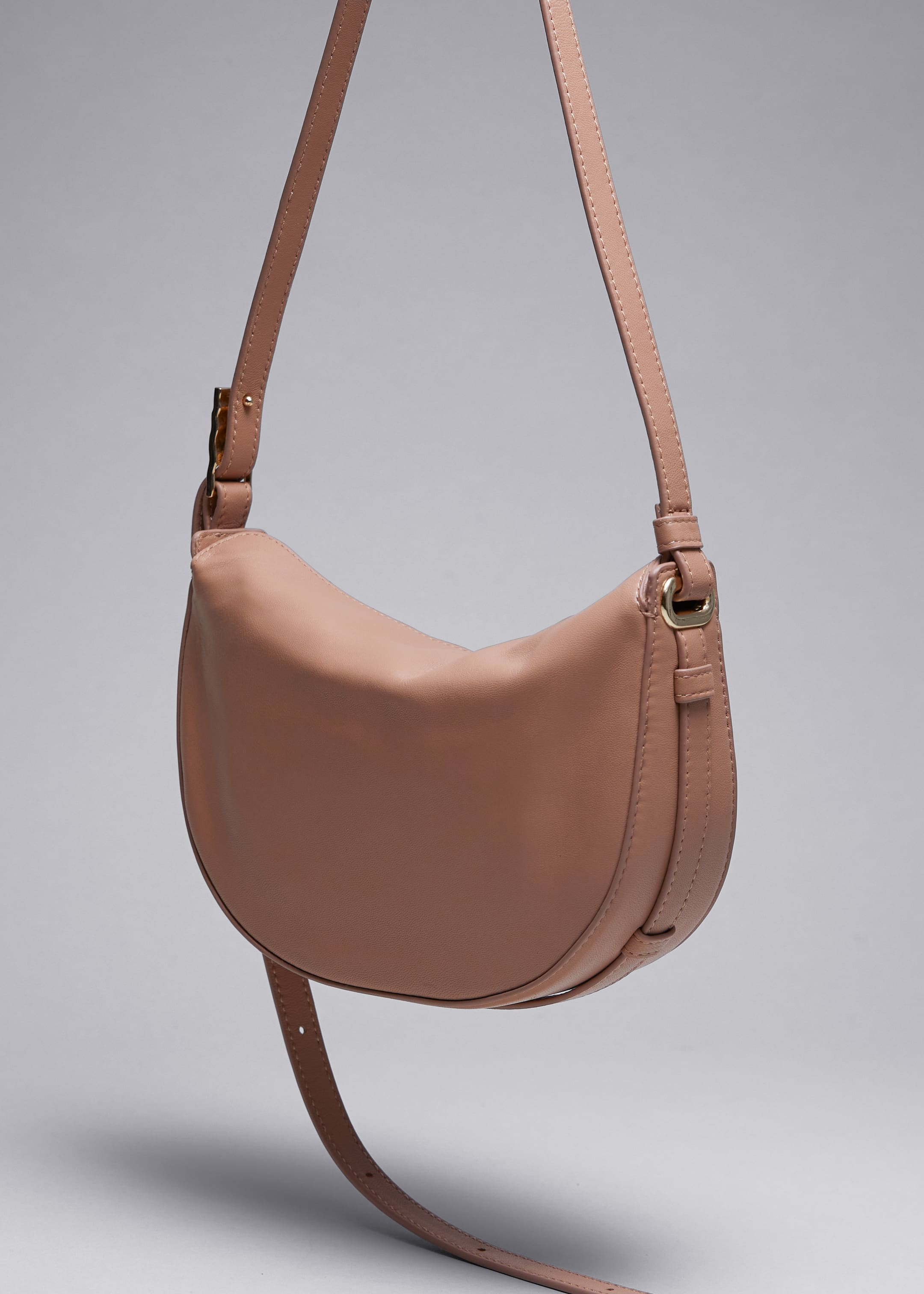 Grotere afbeelding bekijken: Kleine leren schoudertas - Beige - DAMES | H&M NL 2