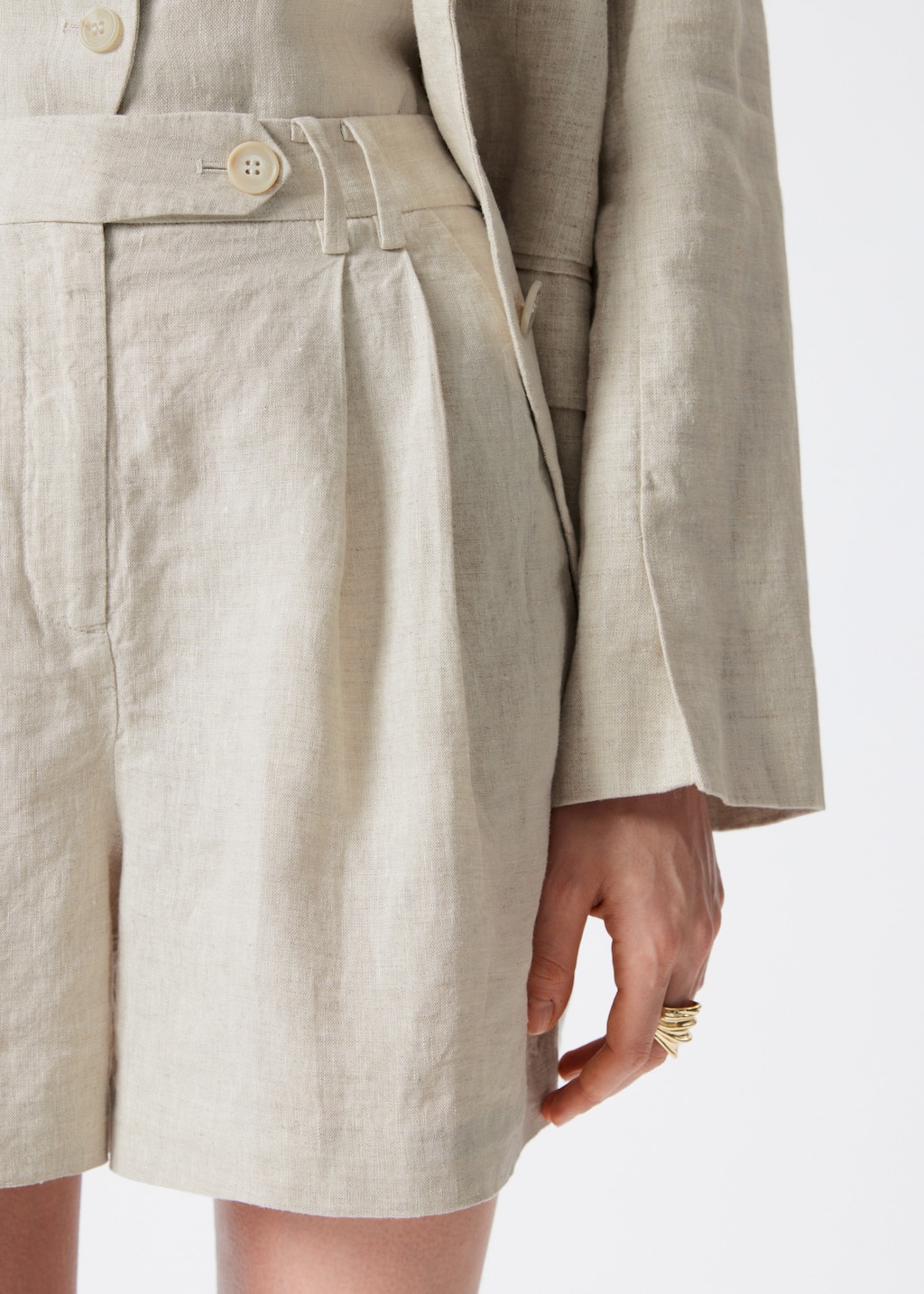 Image of Relaxed Linen Shorts