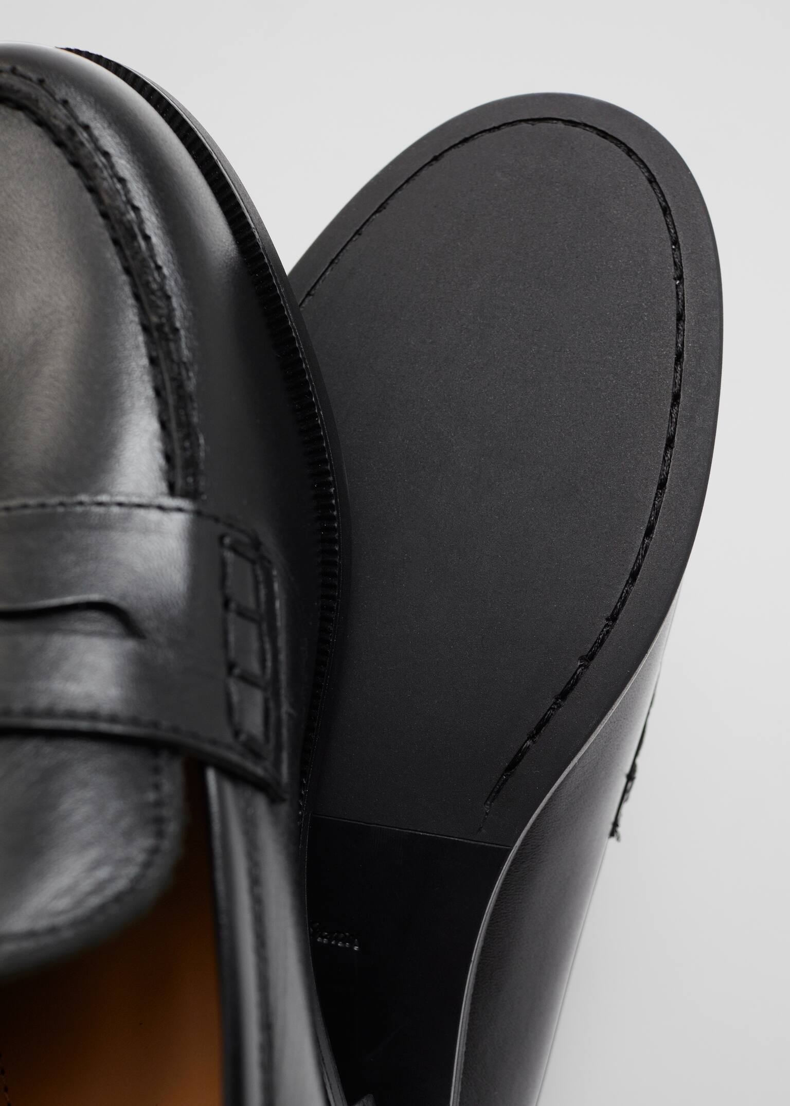 Penny-Loafer aus Leder - Schwarz - 3