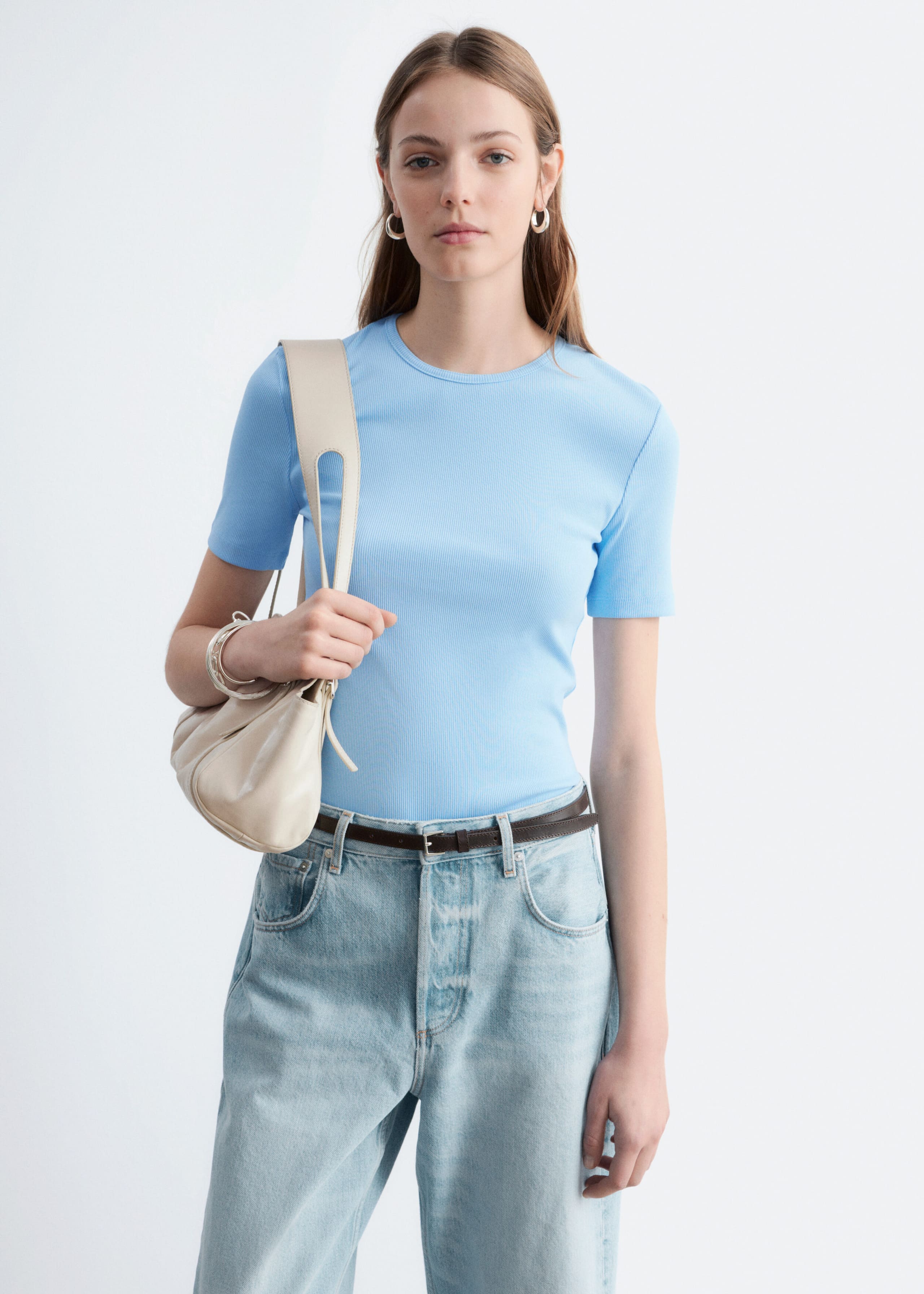 Image of Ribbed T-shirt