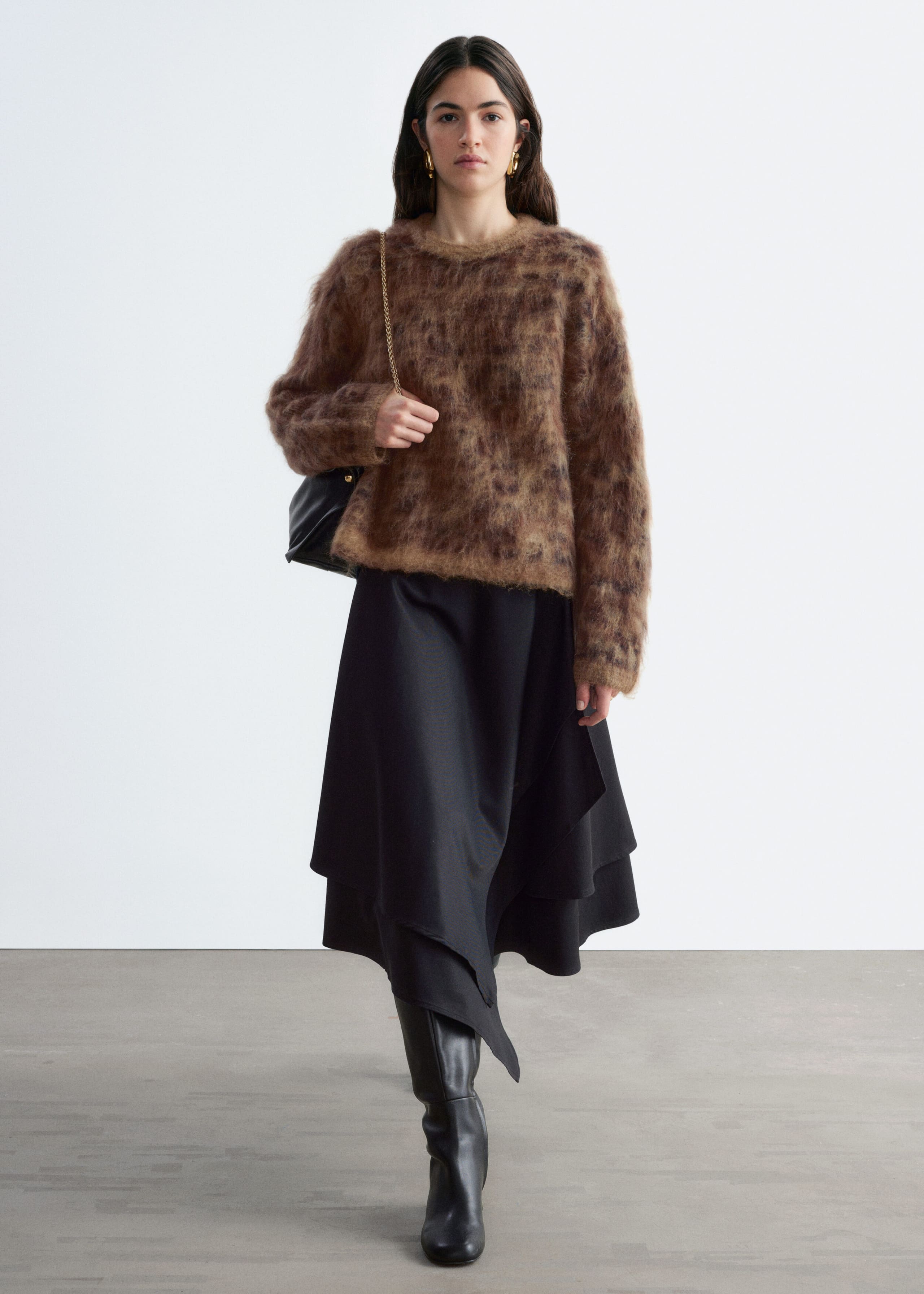 Mohair Blend Jumper - Dark Beige - Still Life