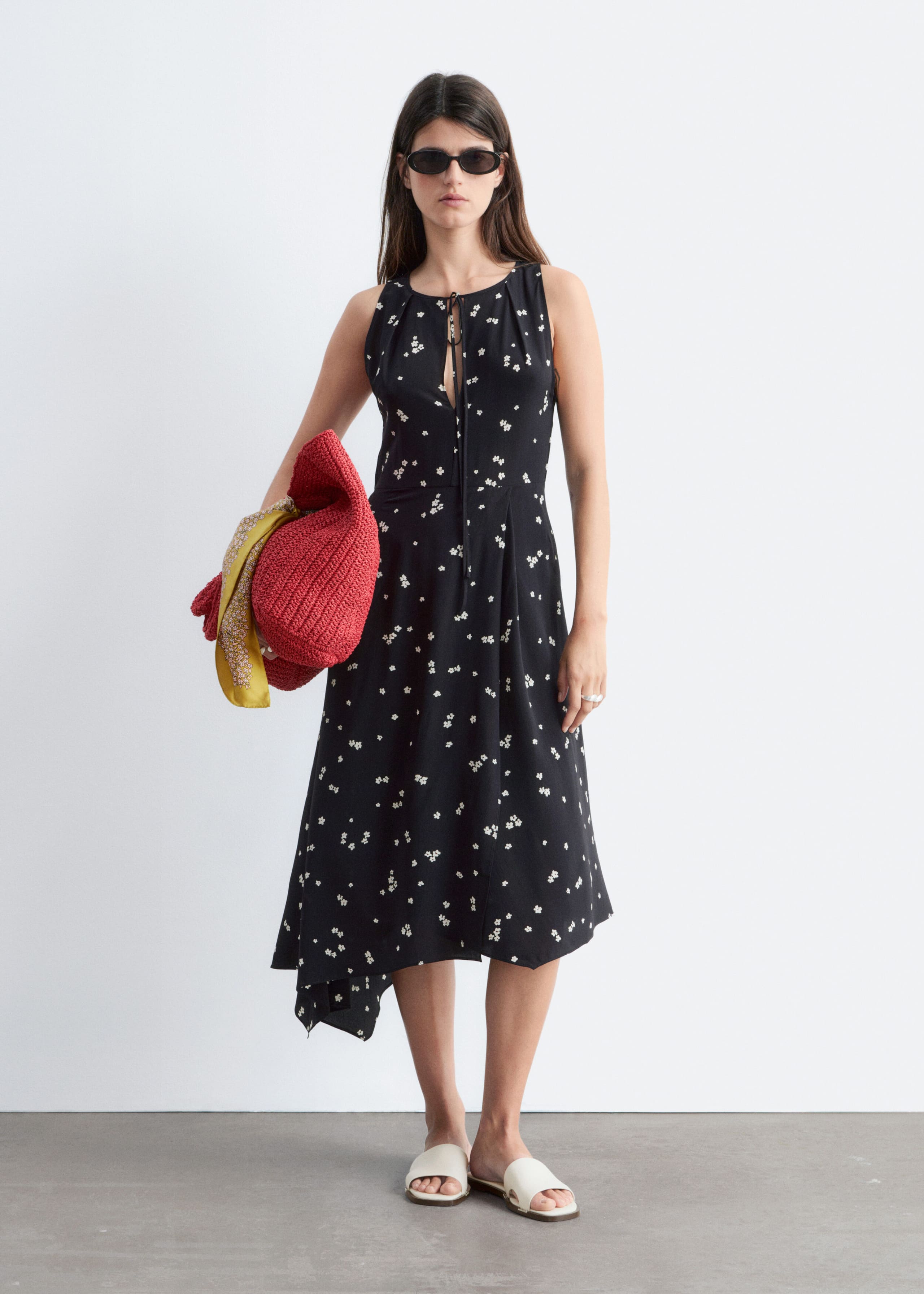 Image of Floral Silk Maxi Dress