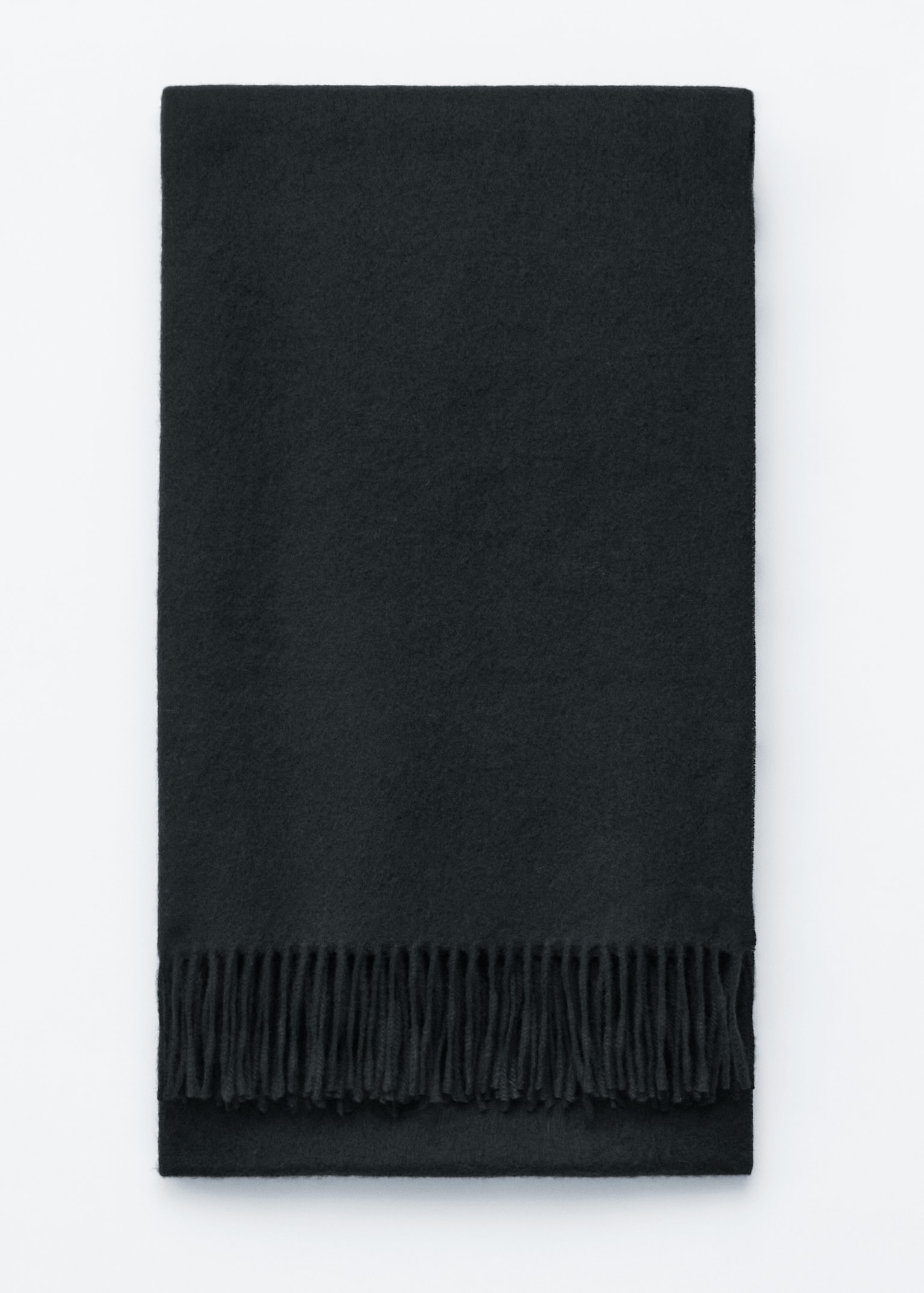 Fringed Wool Blanket Scarf - Black/Roșu Rubiniu/Vișiniu/Mahon/Crem/Light Yellow/Gri