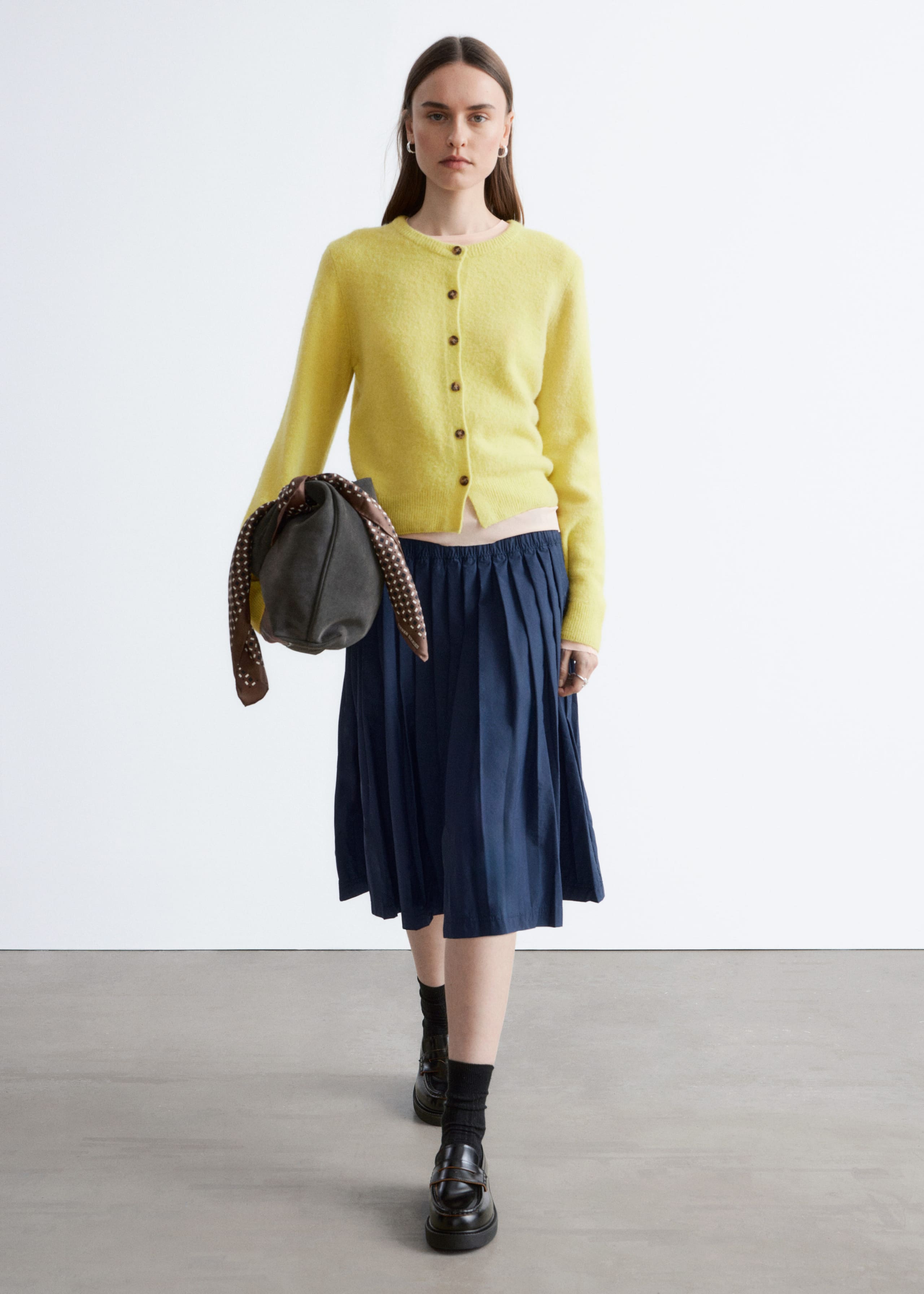 Image of Alpaca-Blend Cardigan