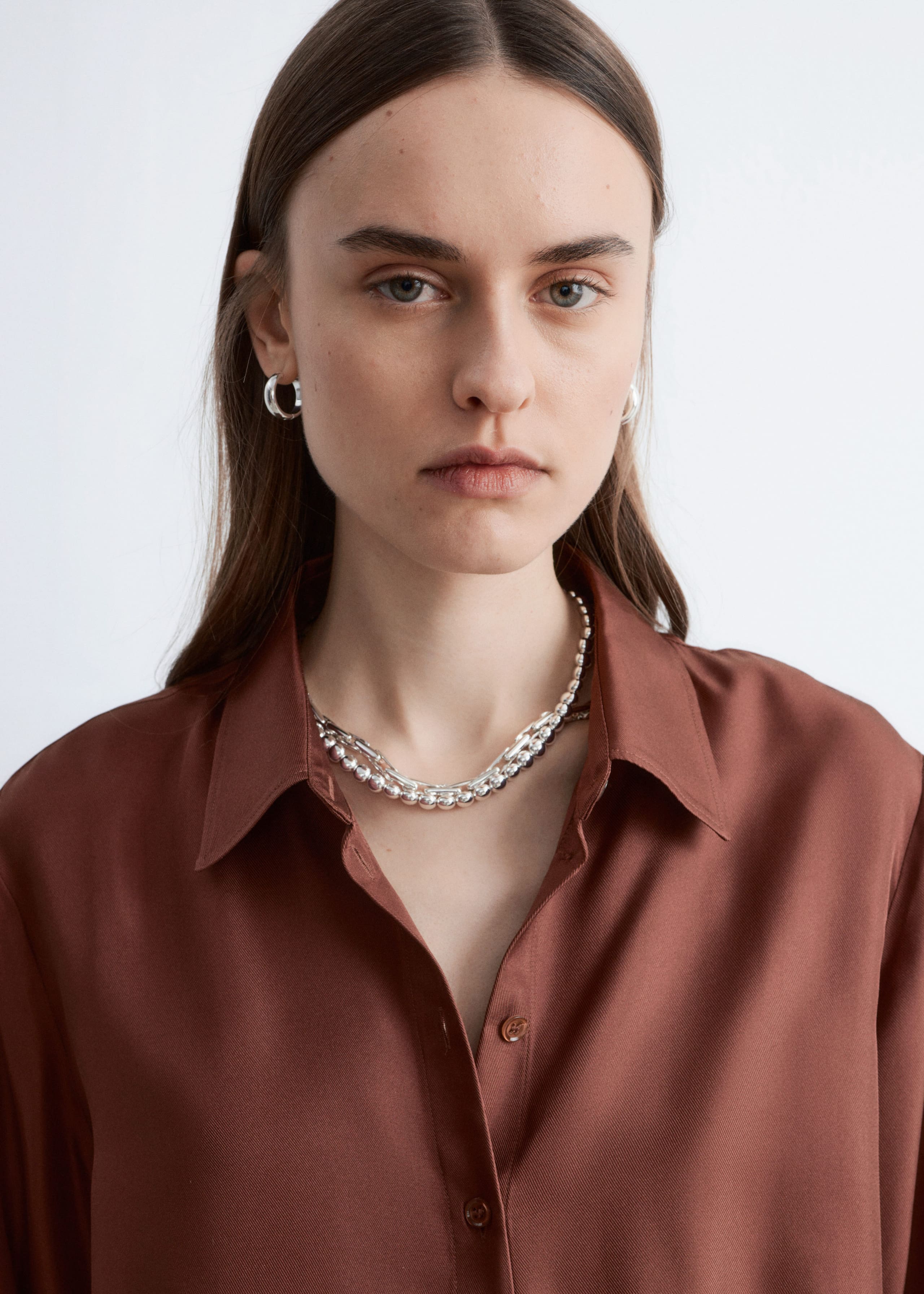 Image of Relaxed Silk Shirt