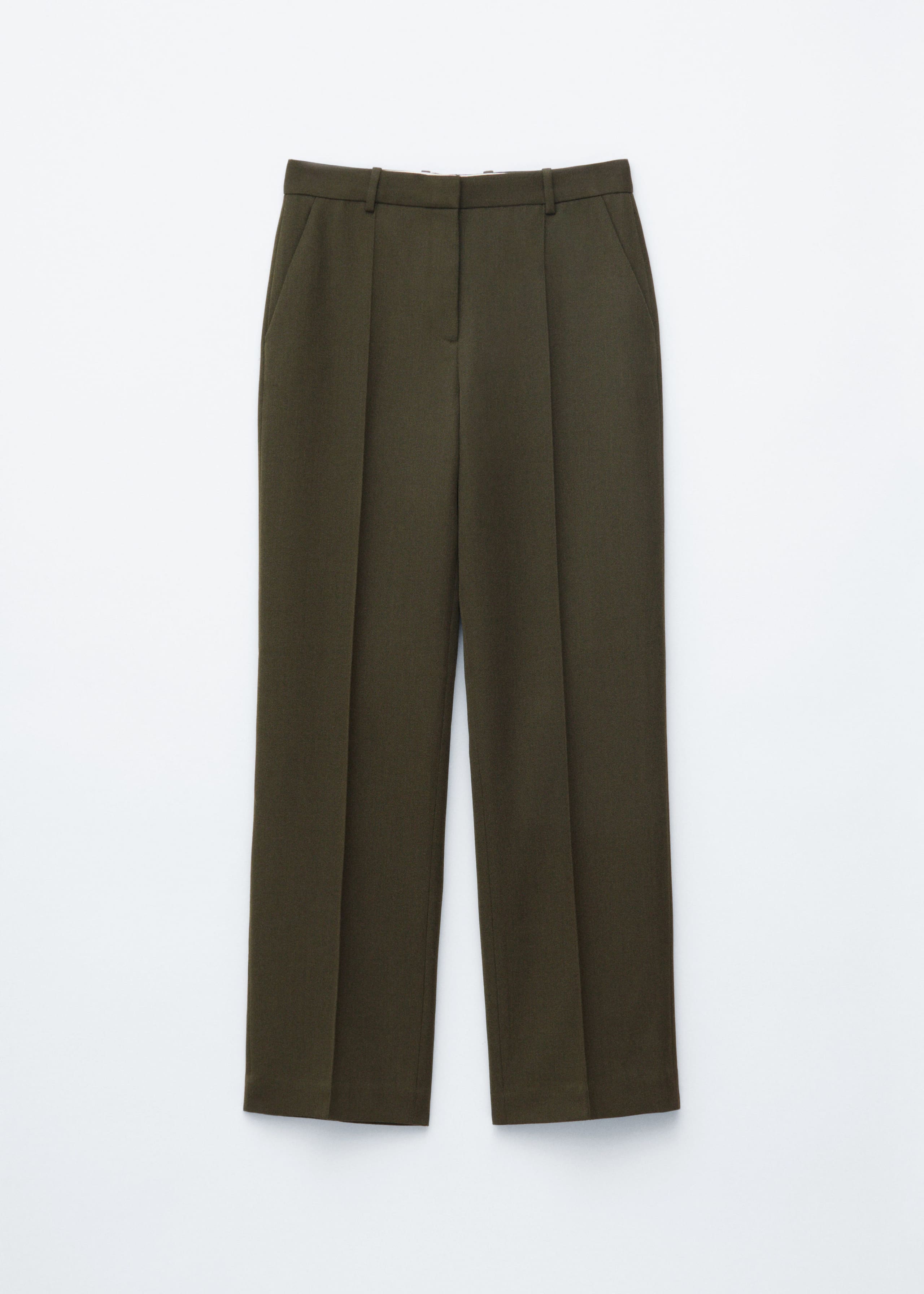 Image of Wool-Blend Tailored Trousers