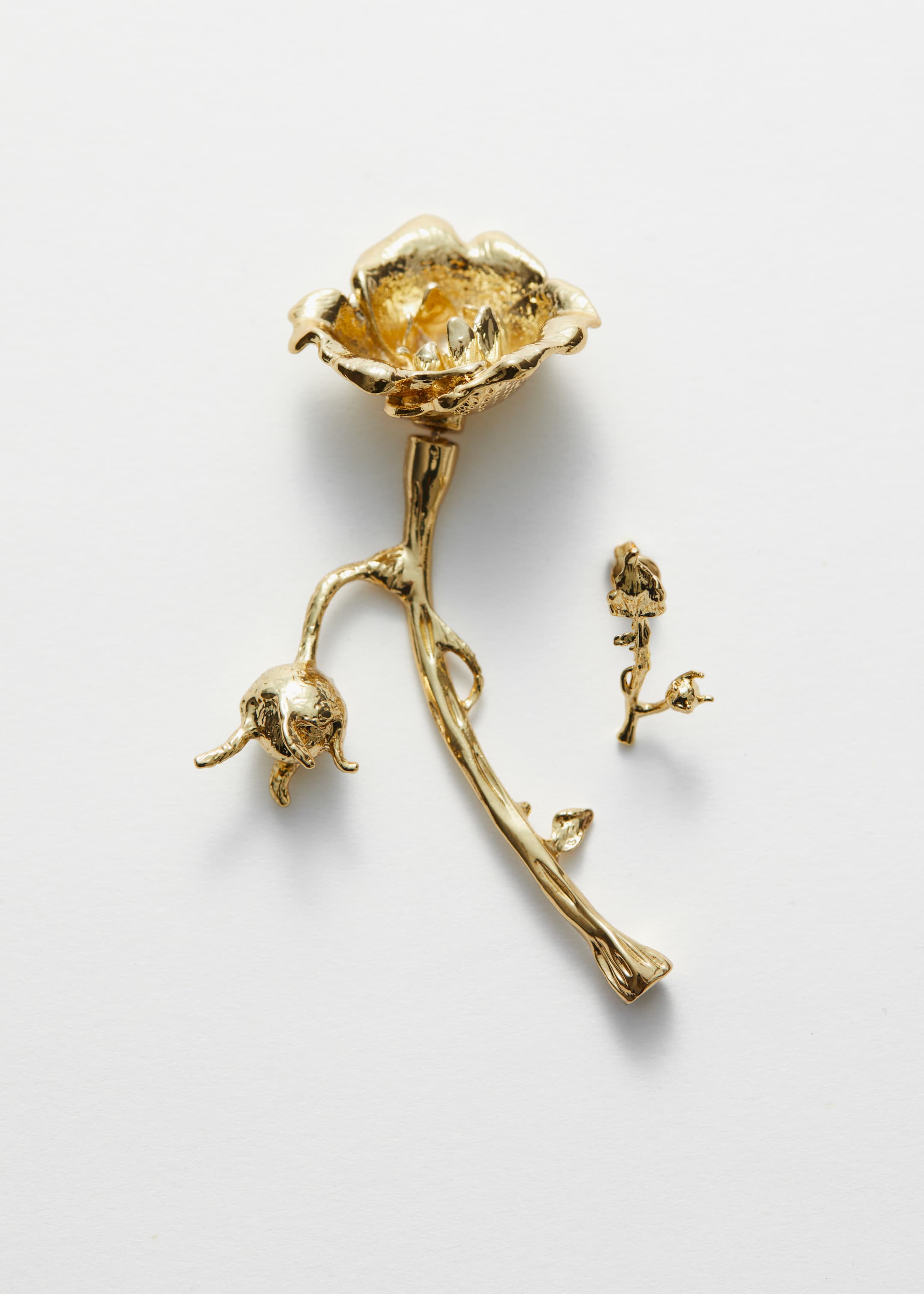 View larger image: Wild Rose Earrings - Gold - Ladies | H&M GB 1