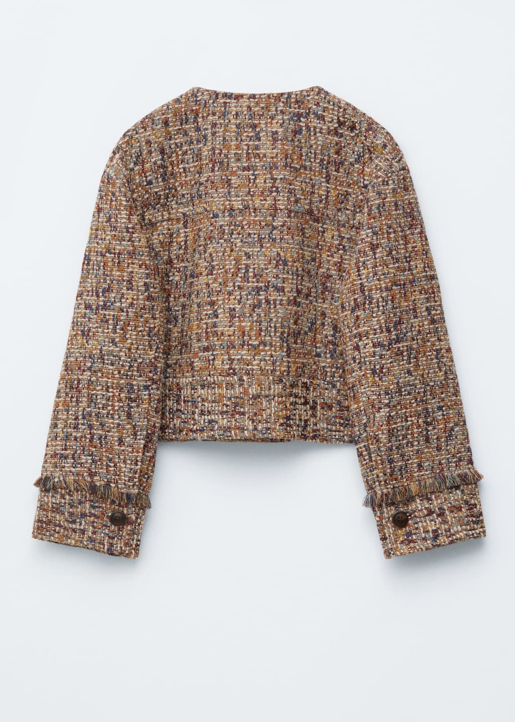 Image of Cropped Bouclé Jacket