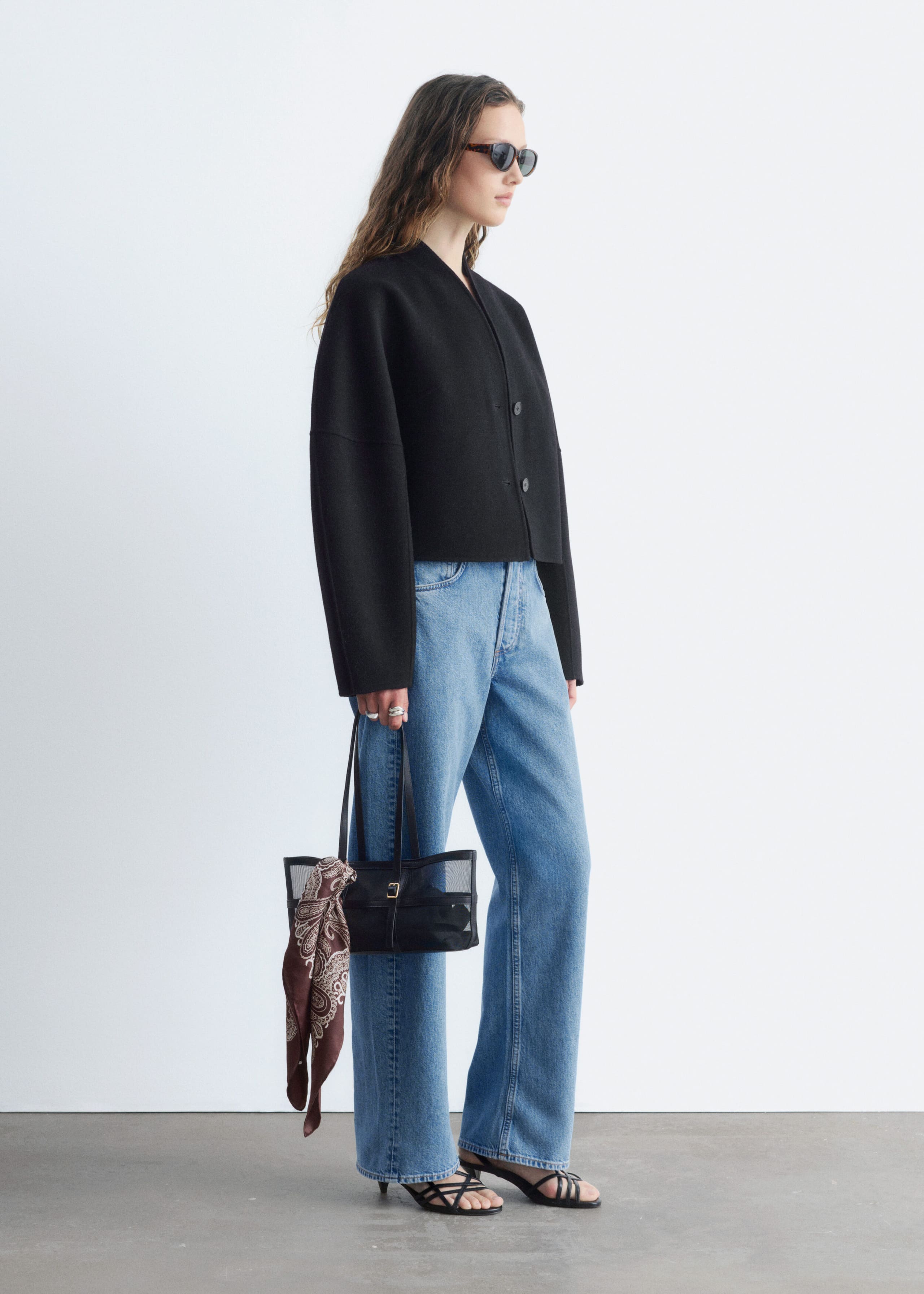 Wool Doublé Jacket - Brown - Lookbook