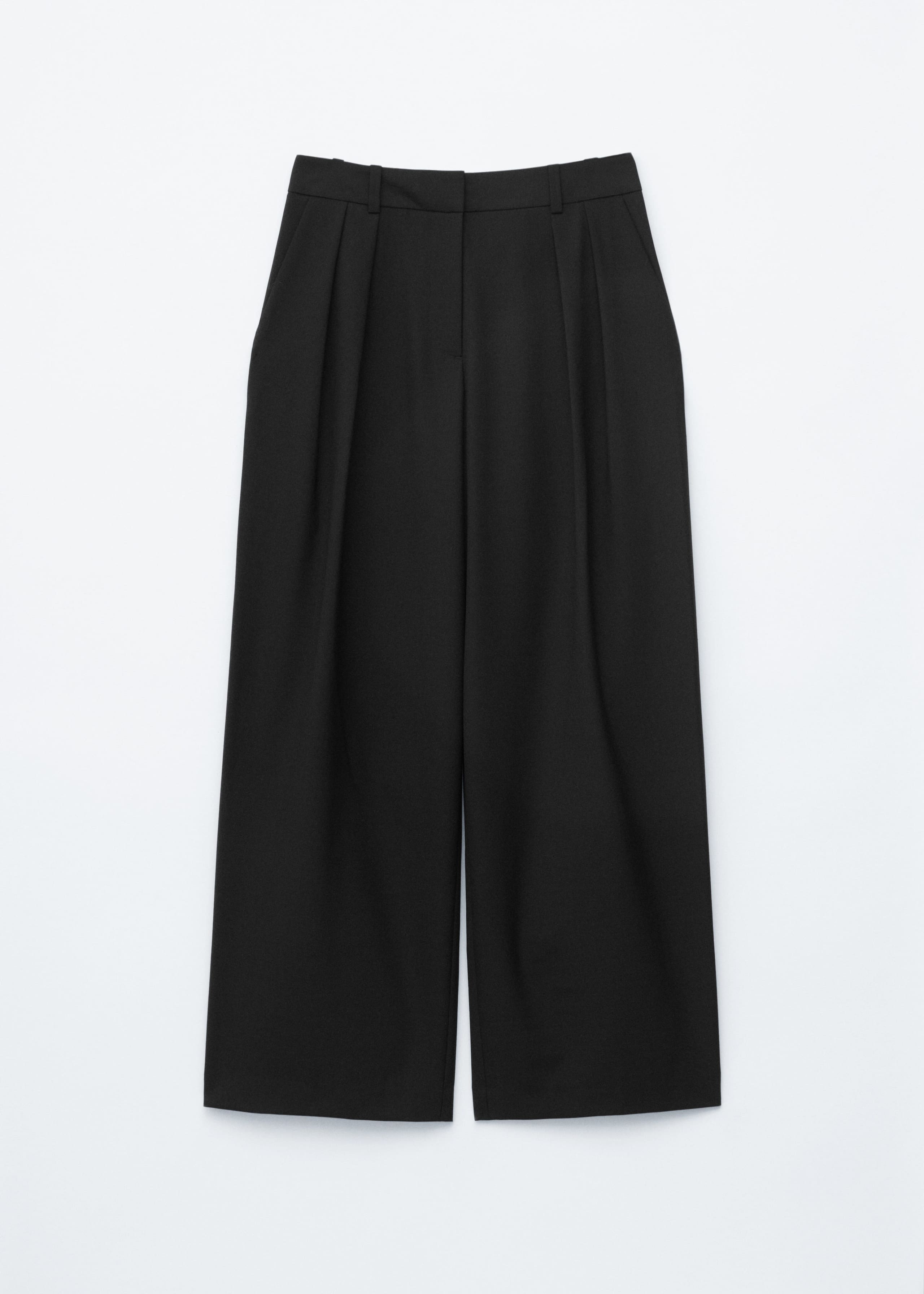 Image of Wool-Blend Tailored Trousers