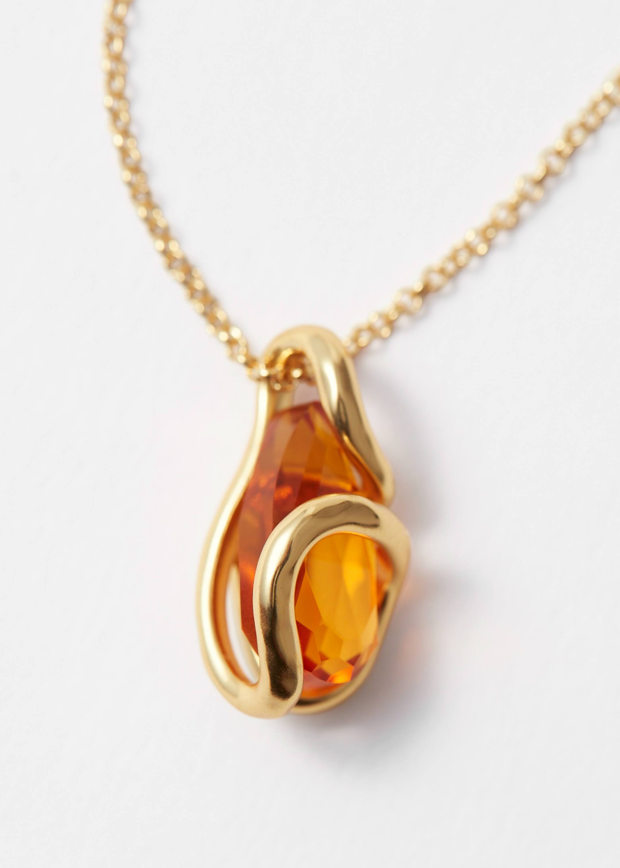 Grösseres Bild ansehen: Kette mit Glassteinanhänger - Gold - DAMEN | H&M CH 3