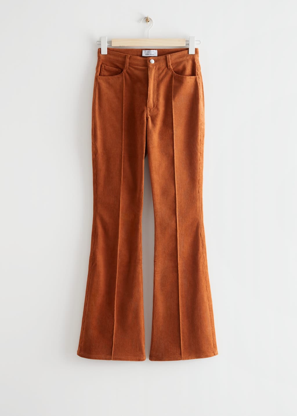 Flared Corduroy Trousers - Brown - Bodegón