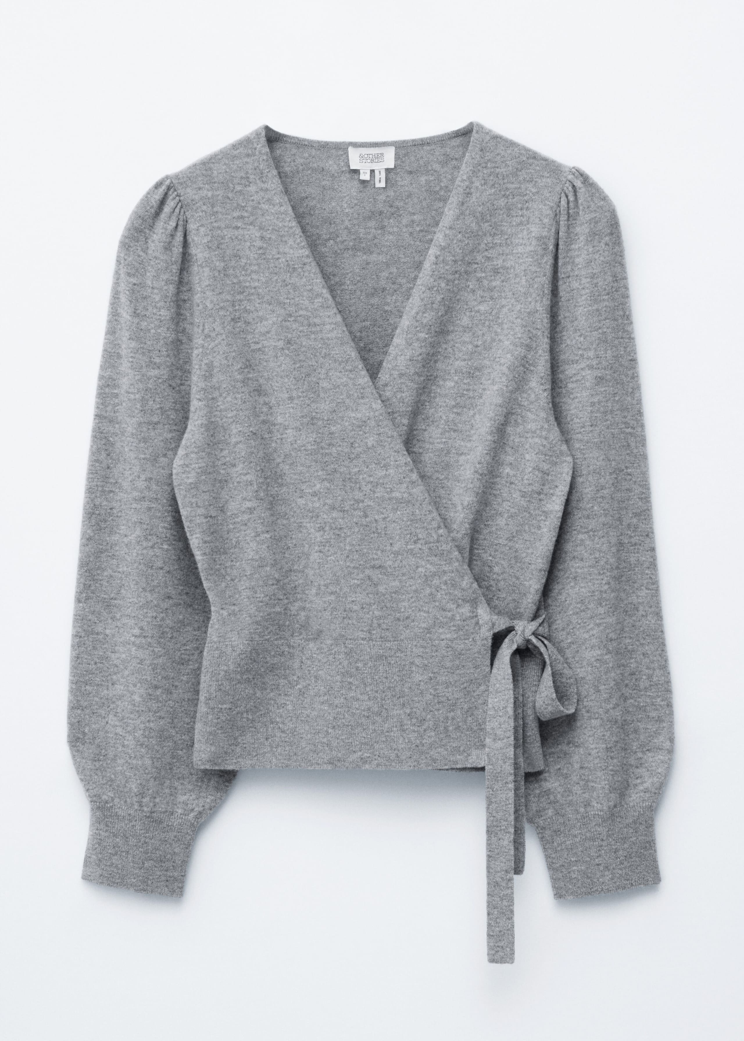 Merino Wool Wrap Cardigan - Dark Brown - Still Life