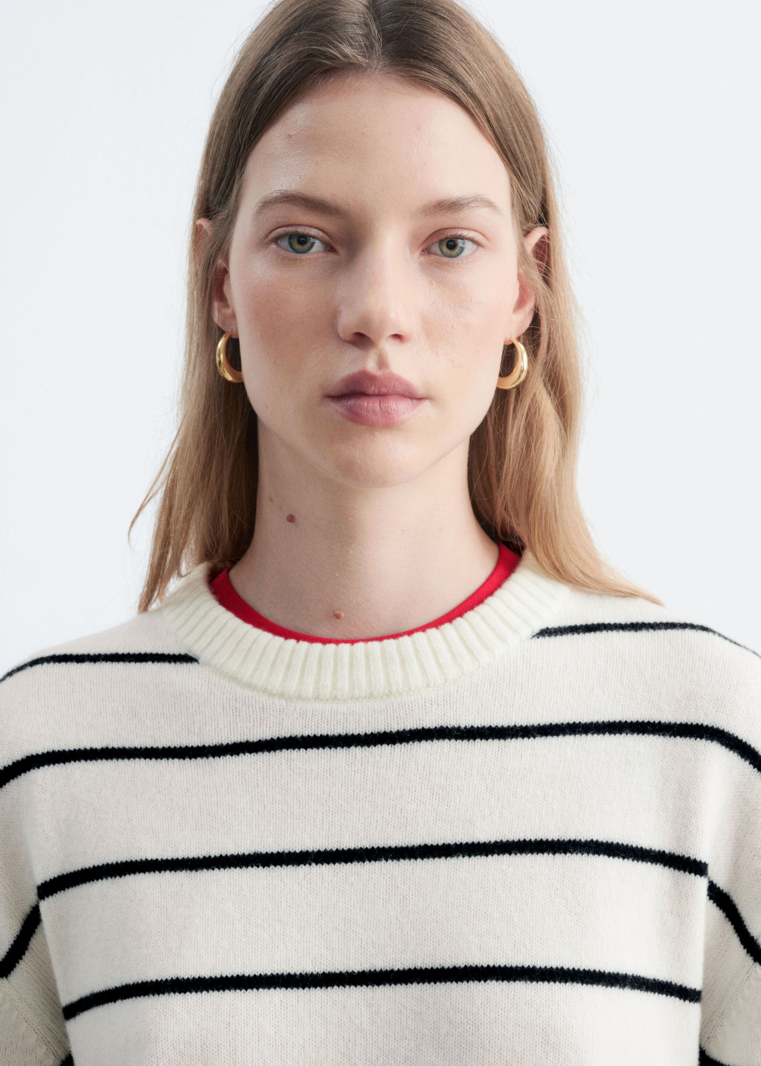Boxy Knit Jumper - Dark Brown - Lookbook