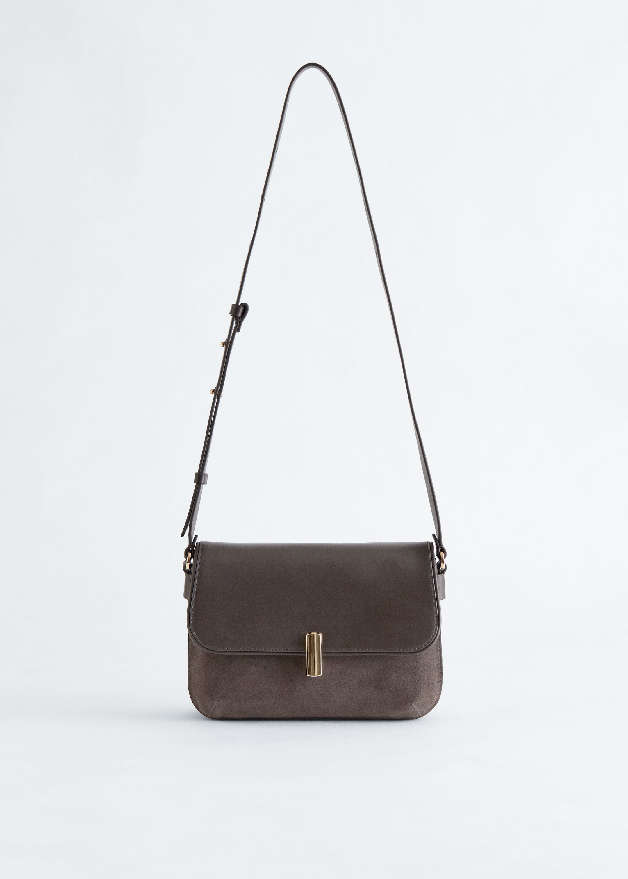 Agrandir l'image: Sac à bandoulière en cuir - Grège foncé - FEMME | H&M FR 3