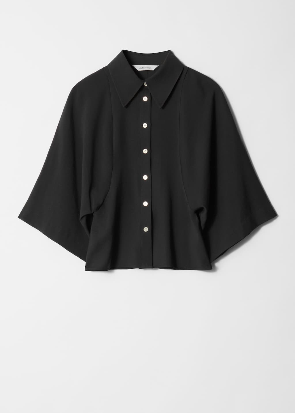 Camicia con maniche ampie - Nero - Natura morta