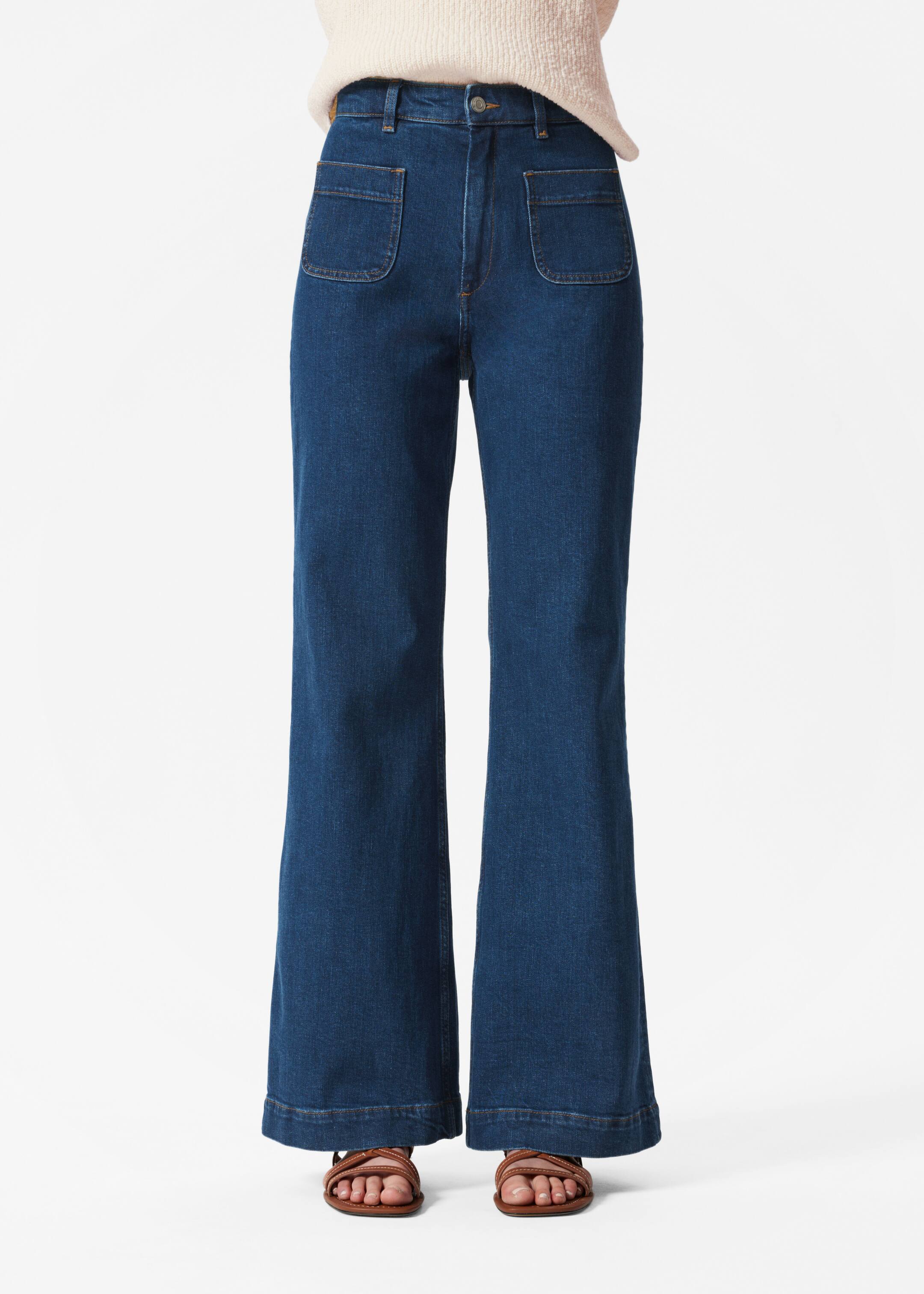 Visa större bild: Utsvängda jeans - New blue - DAM | H&M SE 2