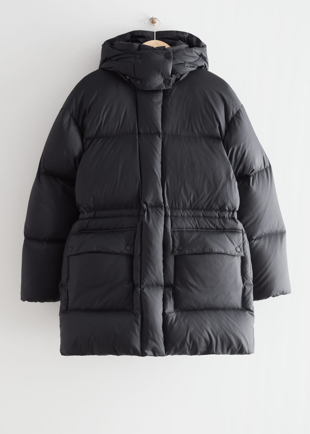 Oversized Hooded Down Puffer Coat