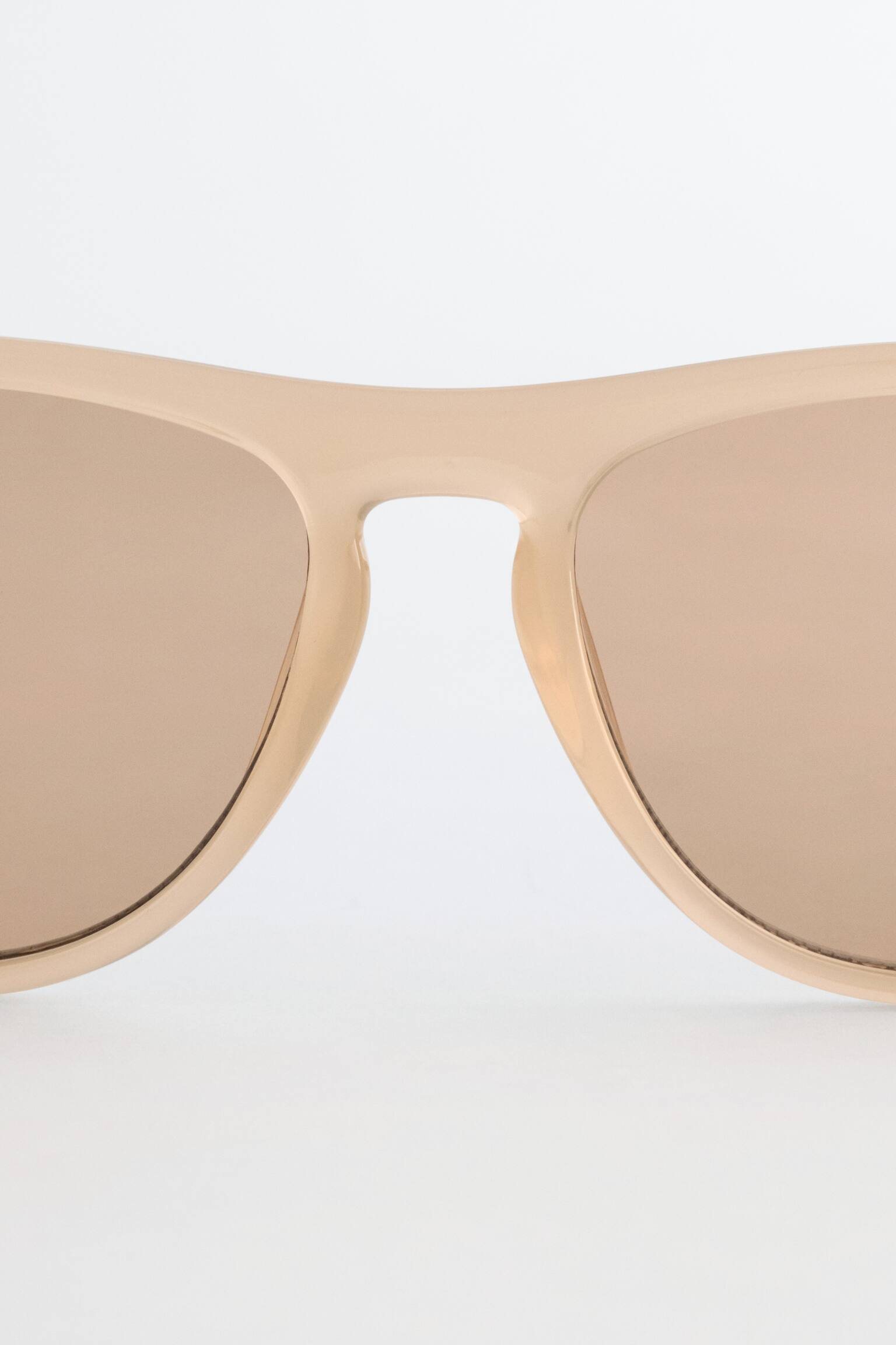 Occhiali da sole squadrati con bordi arrotondati-Giallo - 6