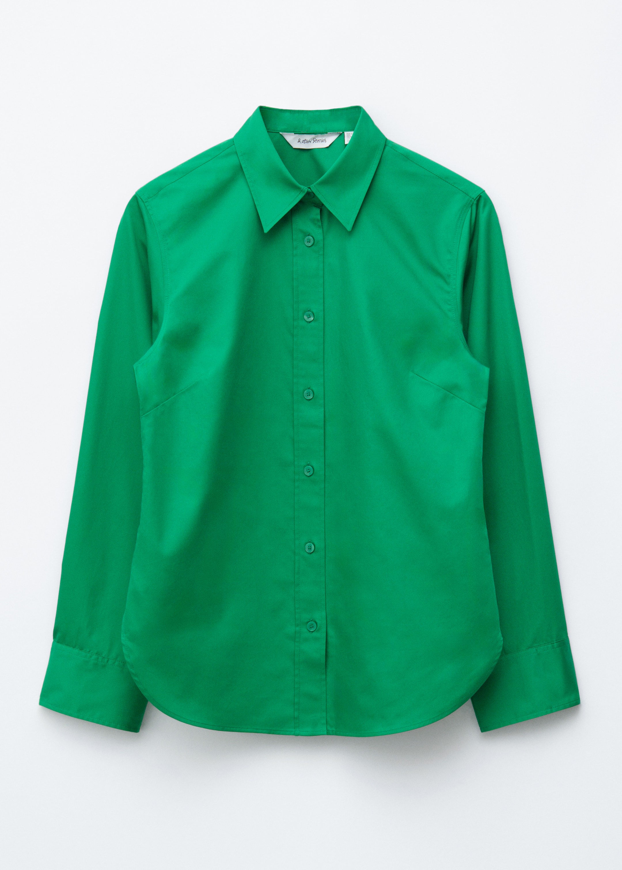 Visa större bild: Bomullsskjorta - Grön - DAM | H&M SE 1