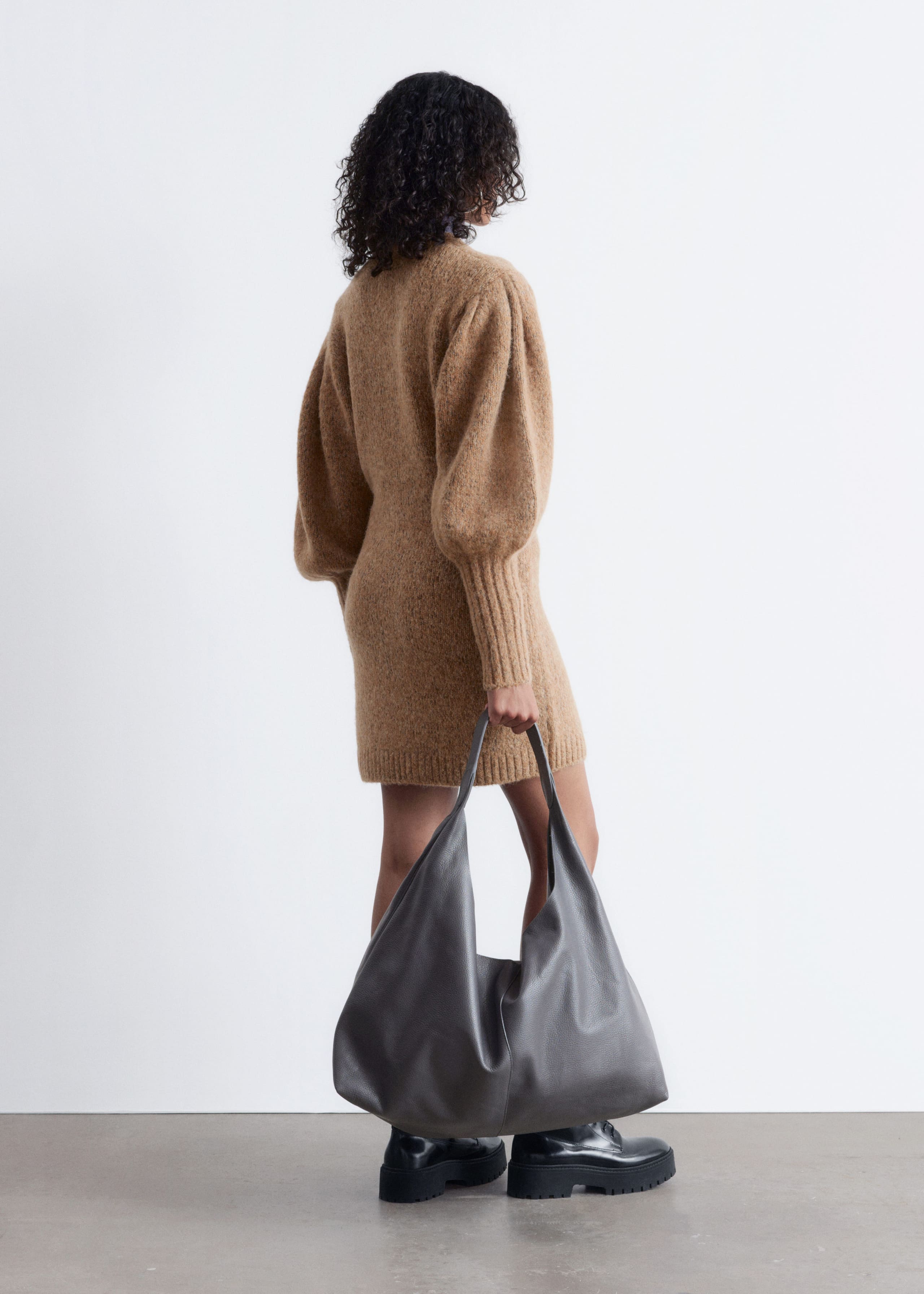 Image of Alpaca-Blend Mini Dress
