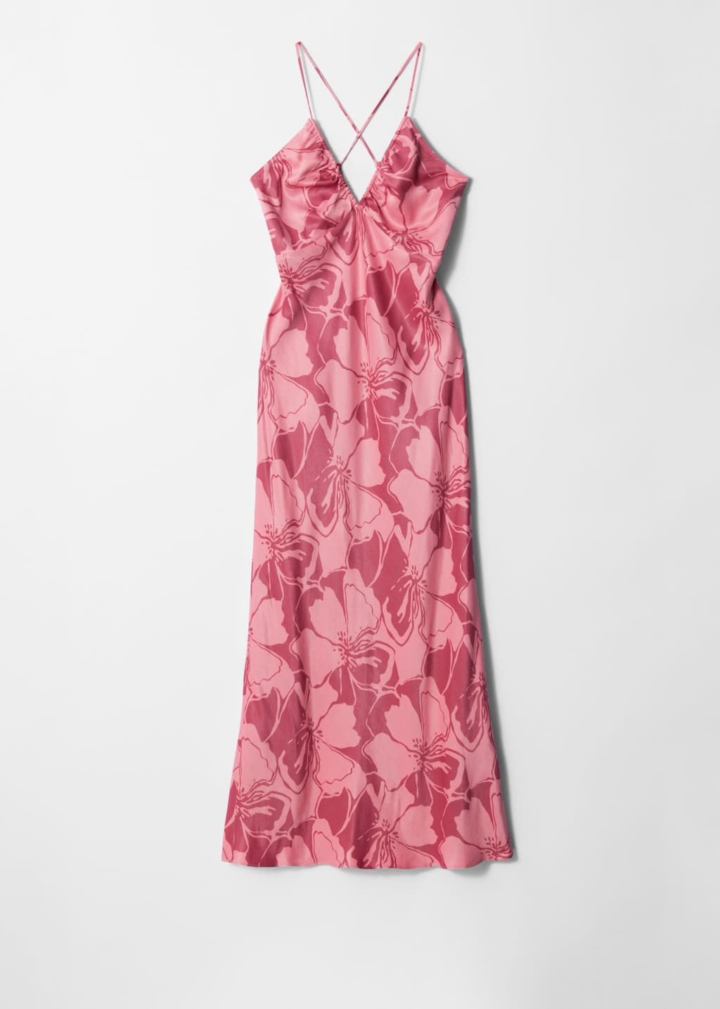 Image of Satin Slip Midi Dress