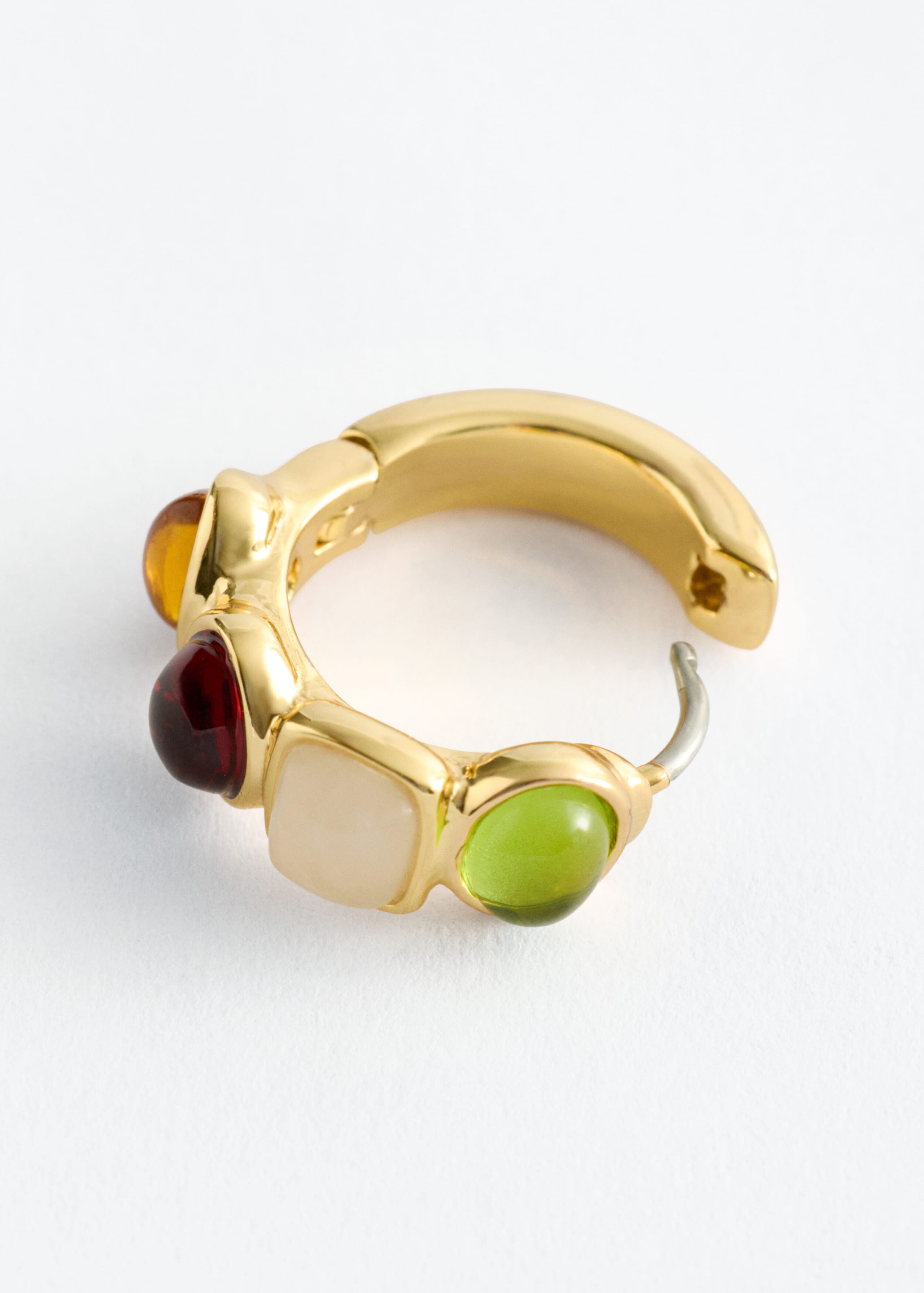 Créoles avec pierre fine - Argenté - Still Life