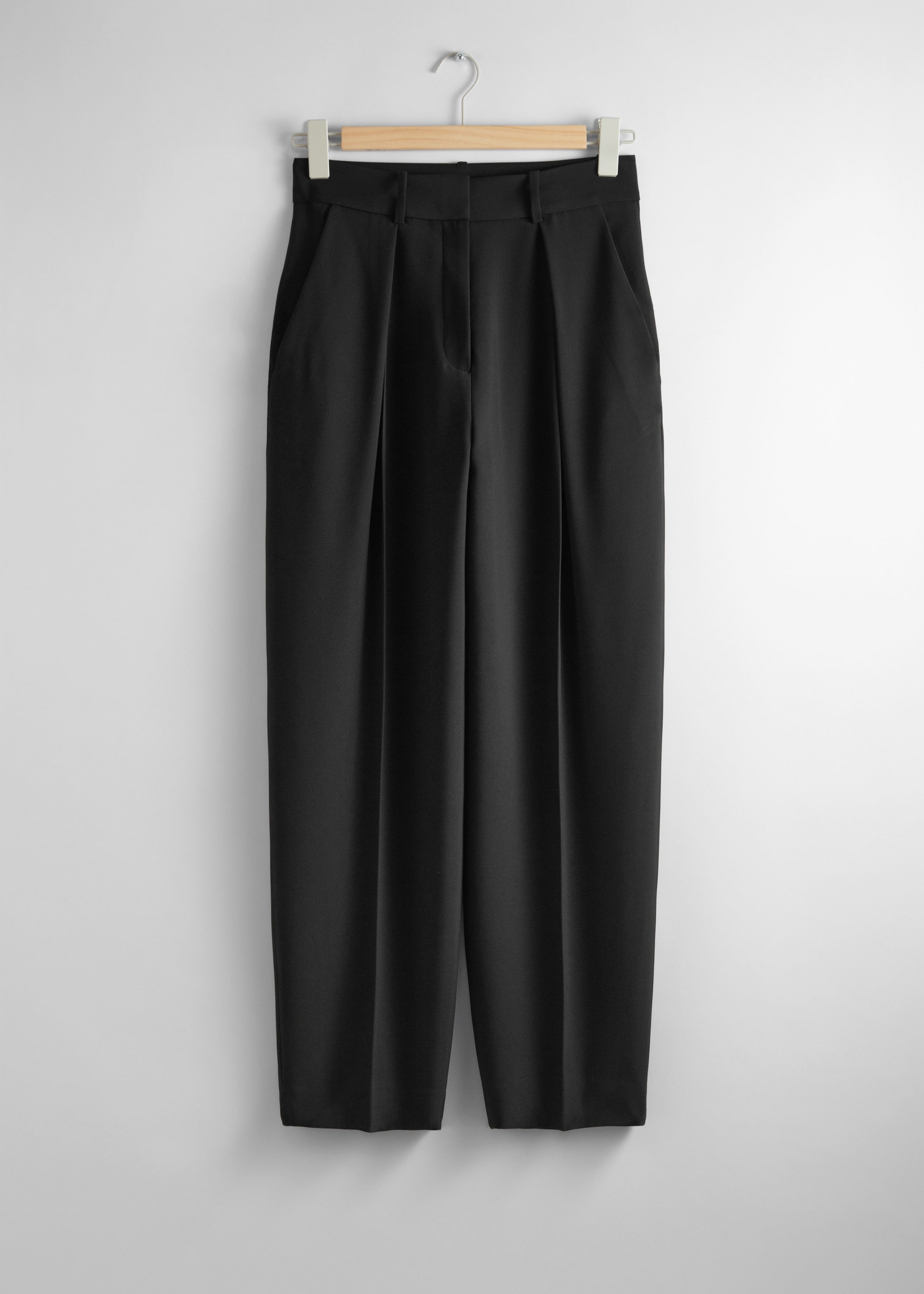 Tailored Tapered Trousers Black Other Stories US