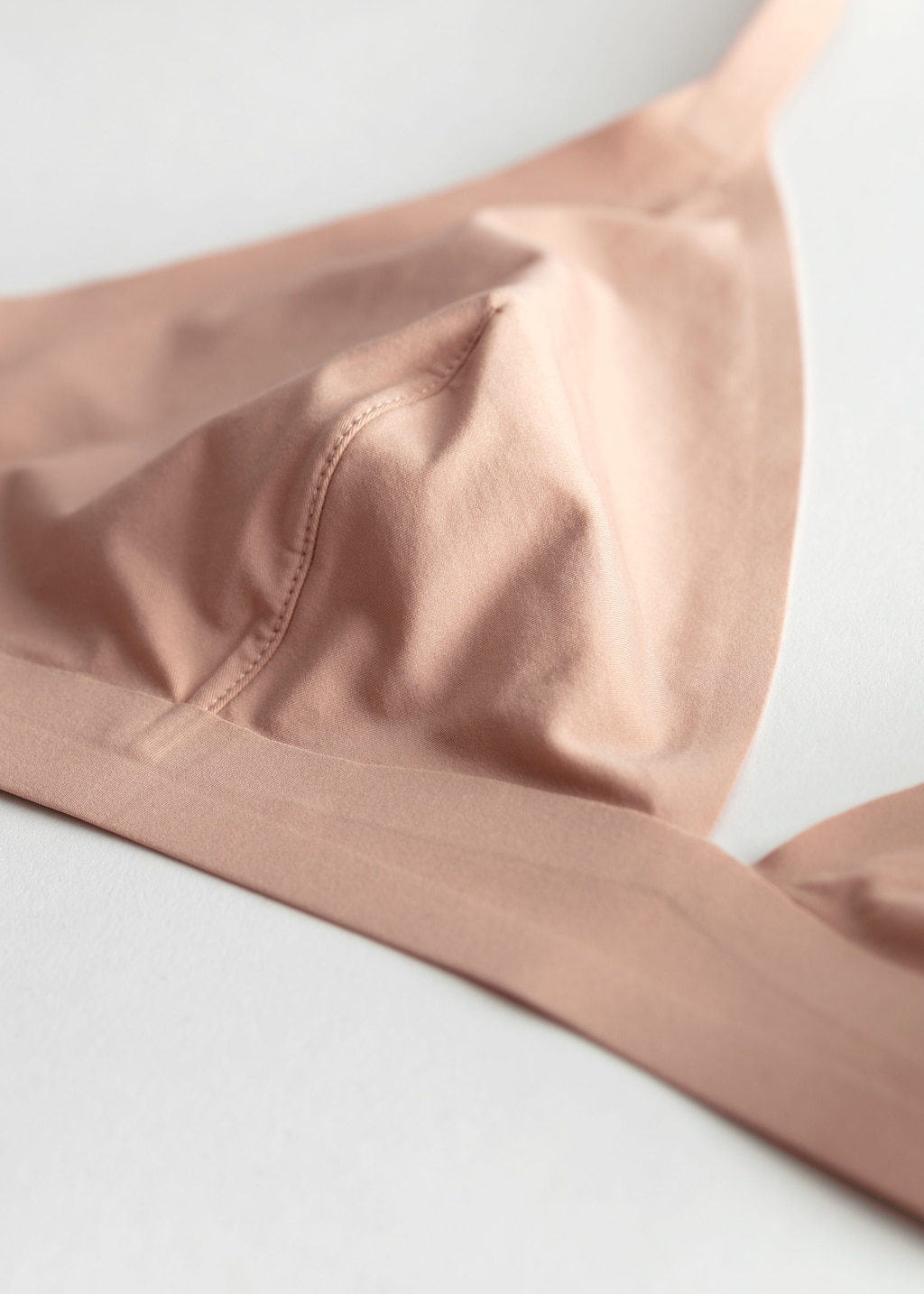 Seamless Soft Triangle Bra - Brown - Still Life