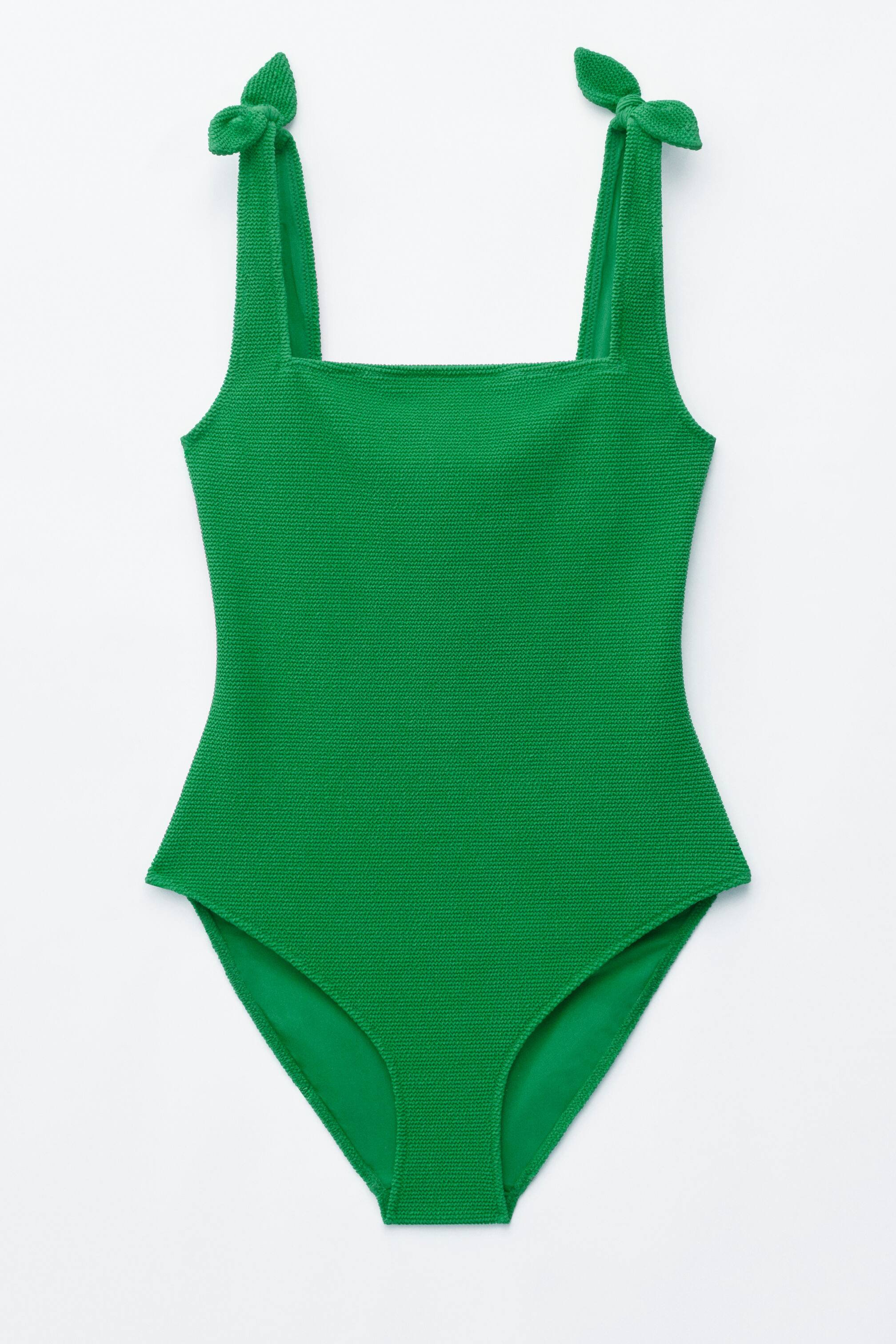 Visualizza immagine più grande: Costume da bagno in tessuto lavorato con lacci - Verde - DONNA | H&M IT 1