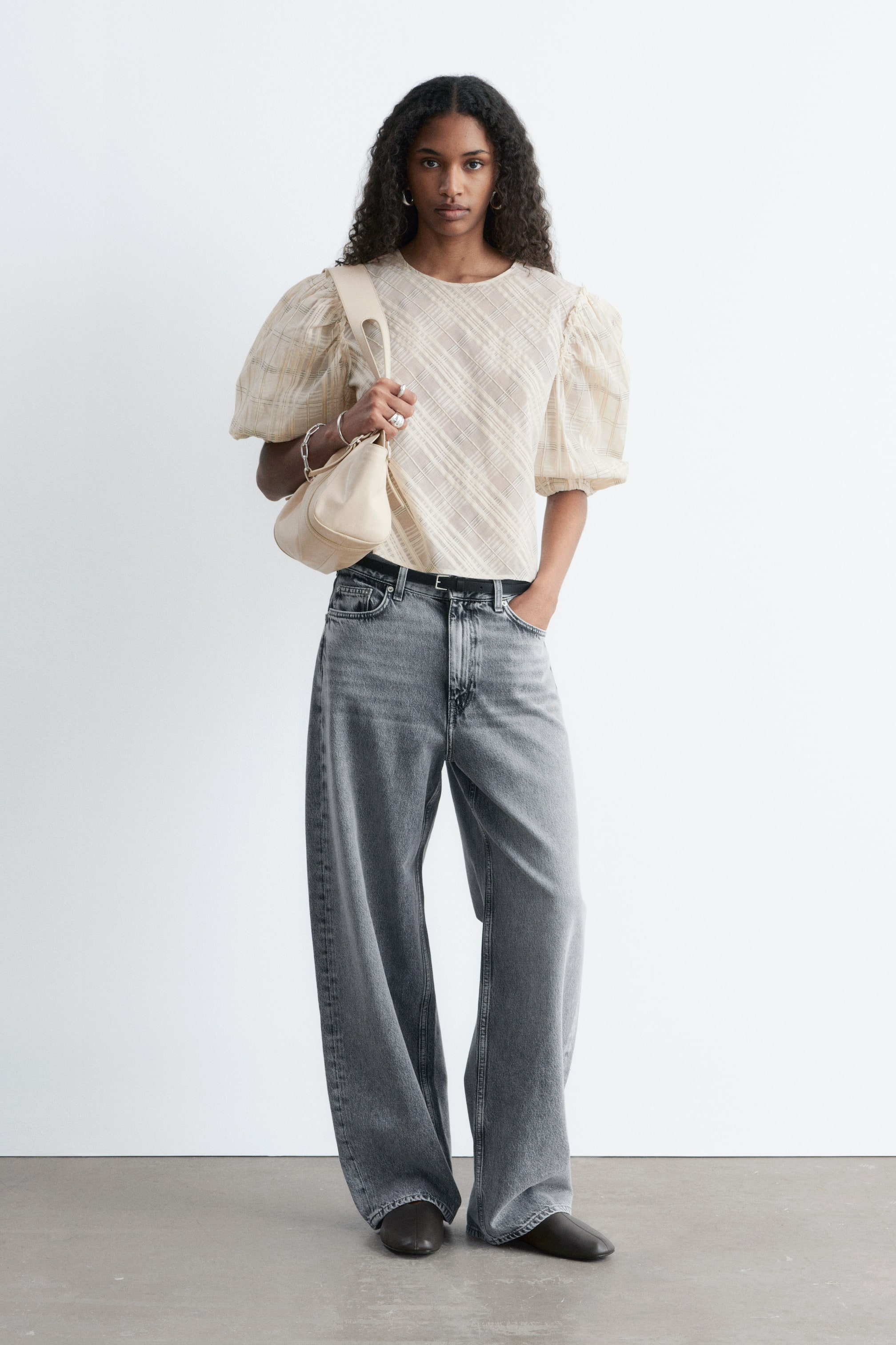 Se større billede: Baggy jeans - Lysegrå - DAME | H&M DK 1