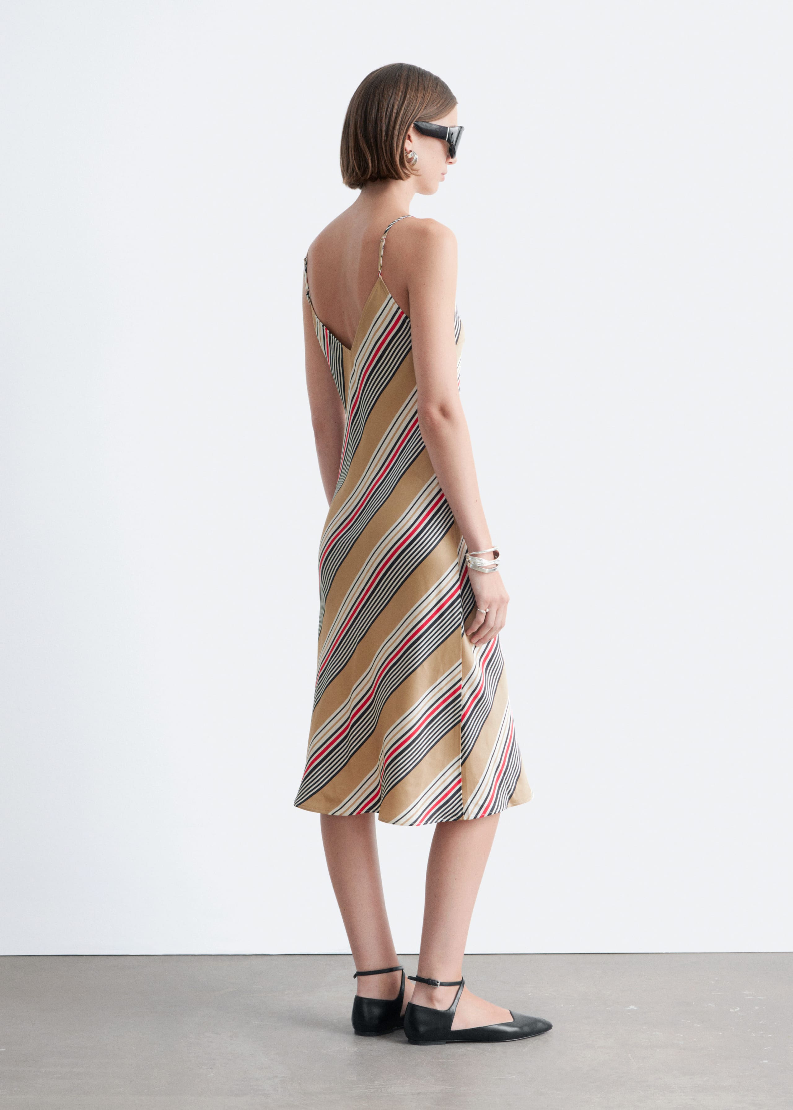 Image of Satin Slip Midi Dress