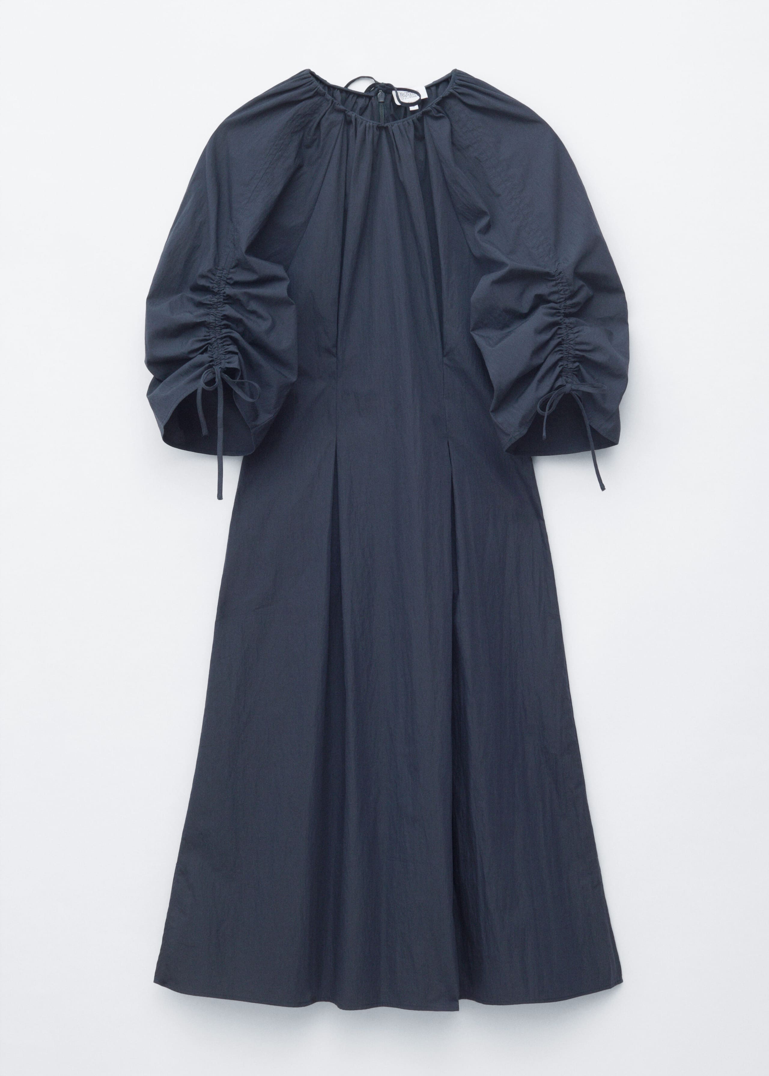 Image of Sculptural Drawstring Midi Dress