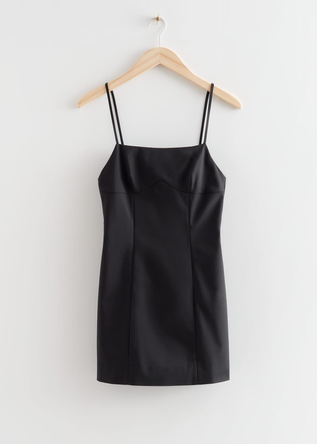 Strappy Square Neck Mini Dress - Black - Still Life
