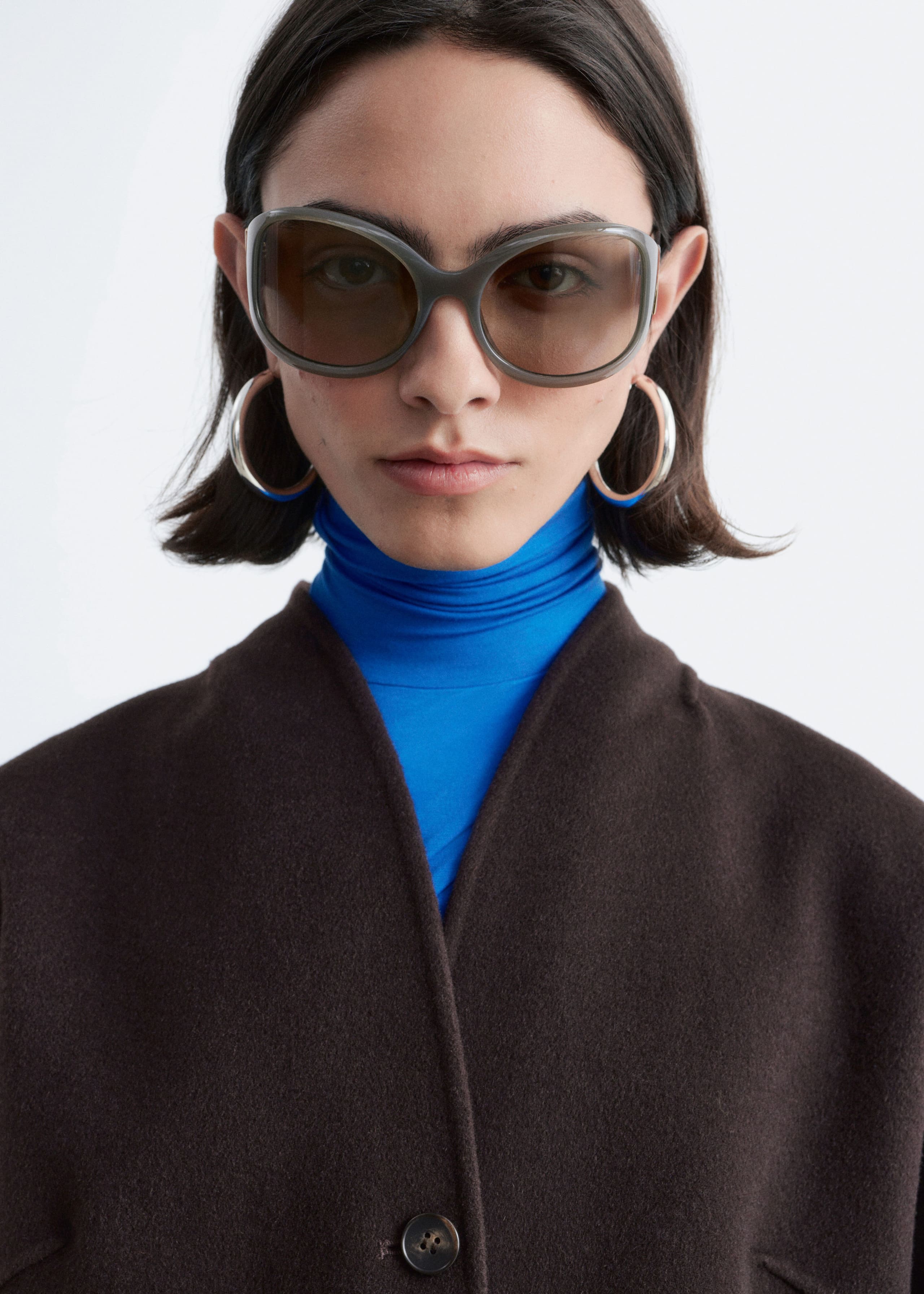 Wool Doublé Jacket - Brown - Lookbook