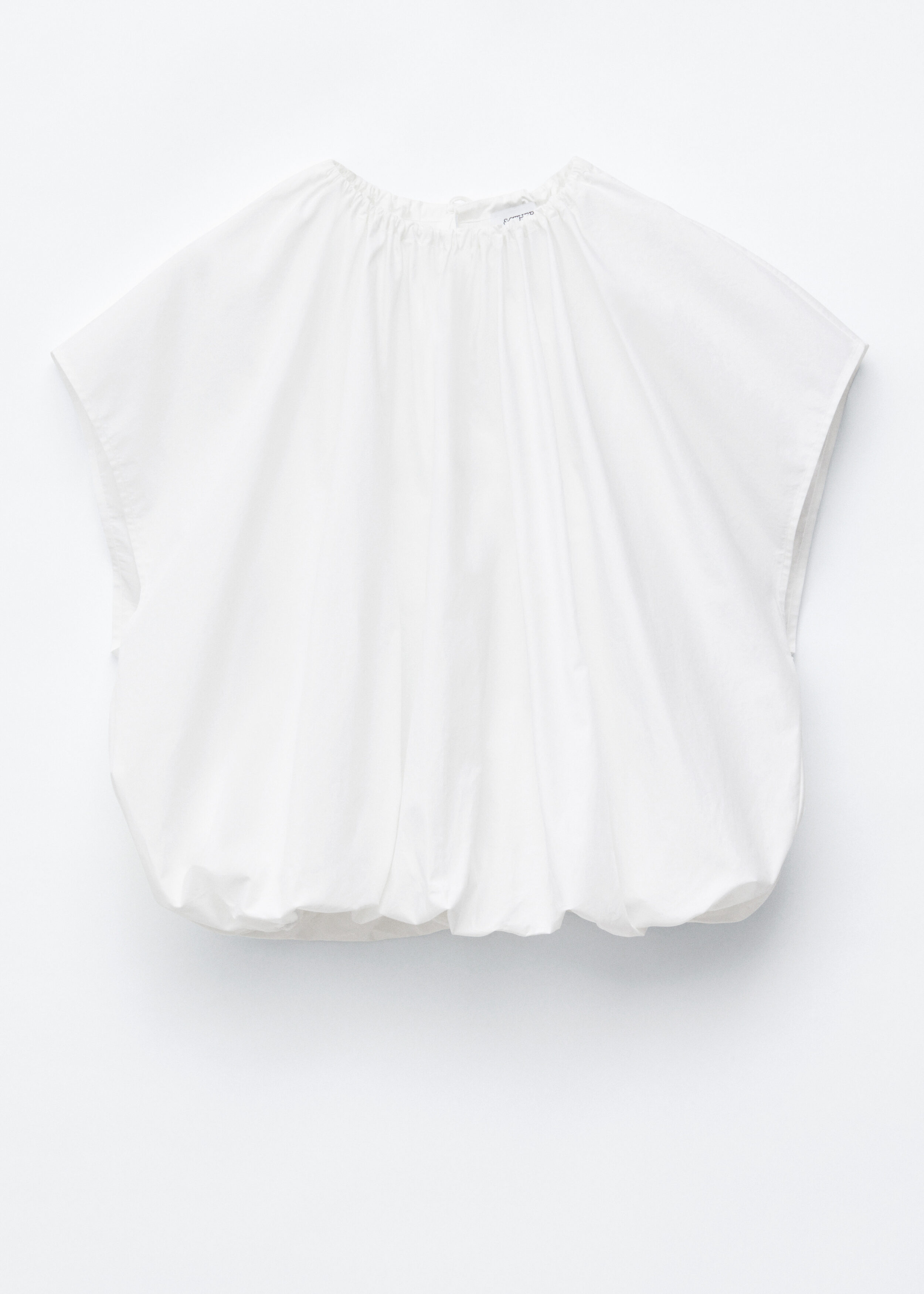Gathered Cotton Blouse - White - Blouses - & Other Stories US