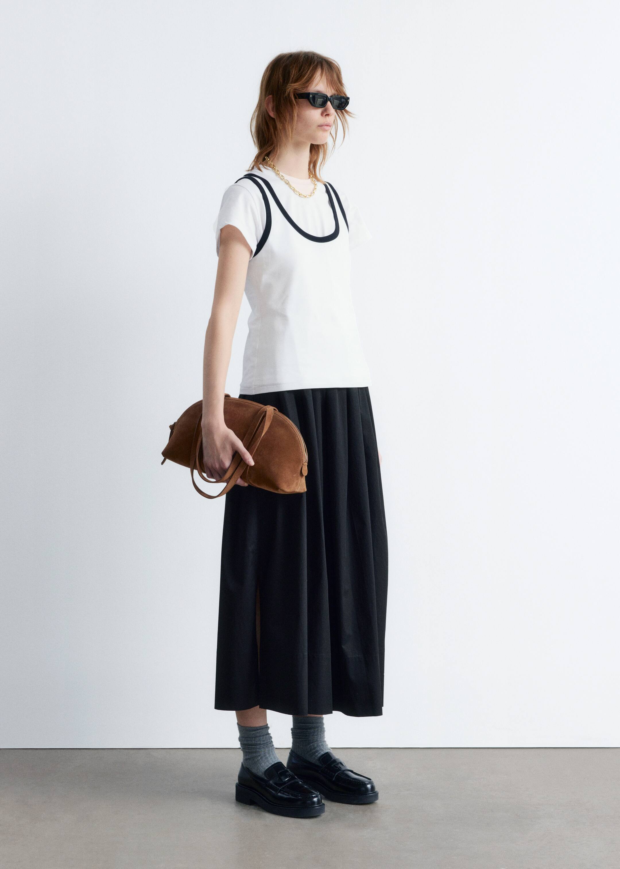 Zobacz większy obraz: Contrast-Trim Tank Top - Biały - ONA | H&M PL 4
